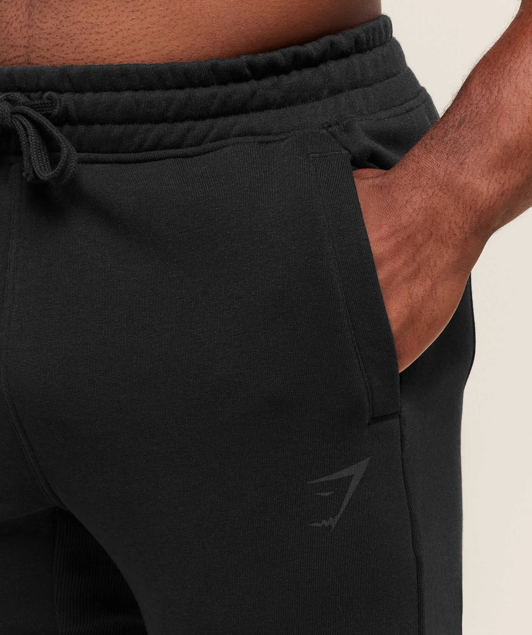 Gymshark Power Wordmark Jogger - Black/Asphalt Grey sold by Gymshark product image thumbnail 5