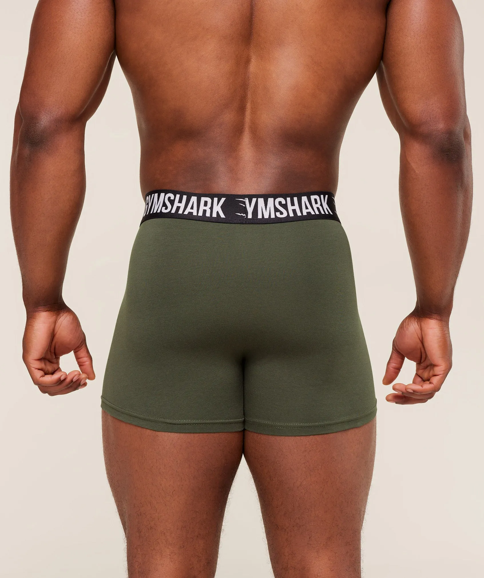 Gymshark Boxer Brief 3PK - Black/Strength Green/Chalk Green sold by Gymshark product image thumbnail 3