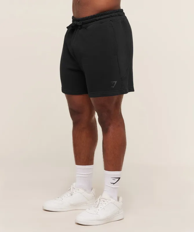 Gymshark Power 5" Shorts - Black/Asphalt Grey made by Gymshark