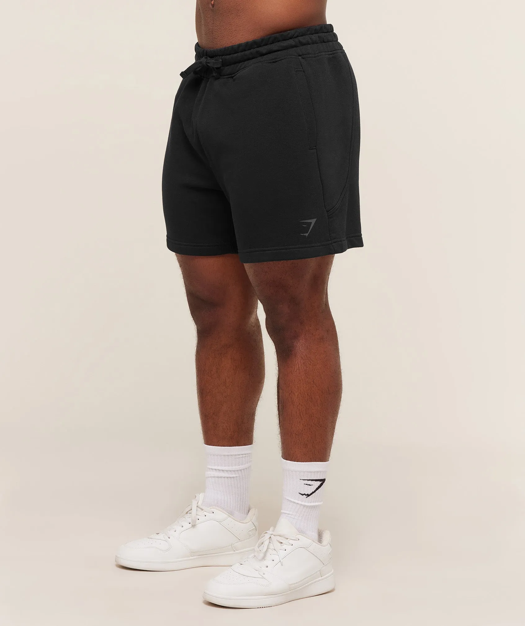 Gymshark Power 5" Shorts - Black/Asphalt Grey sold by Gymshark