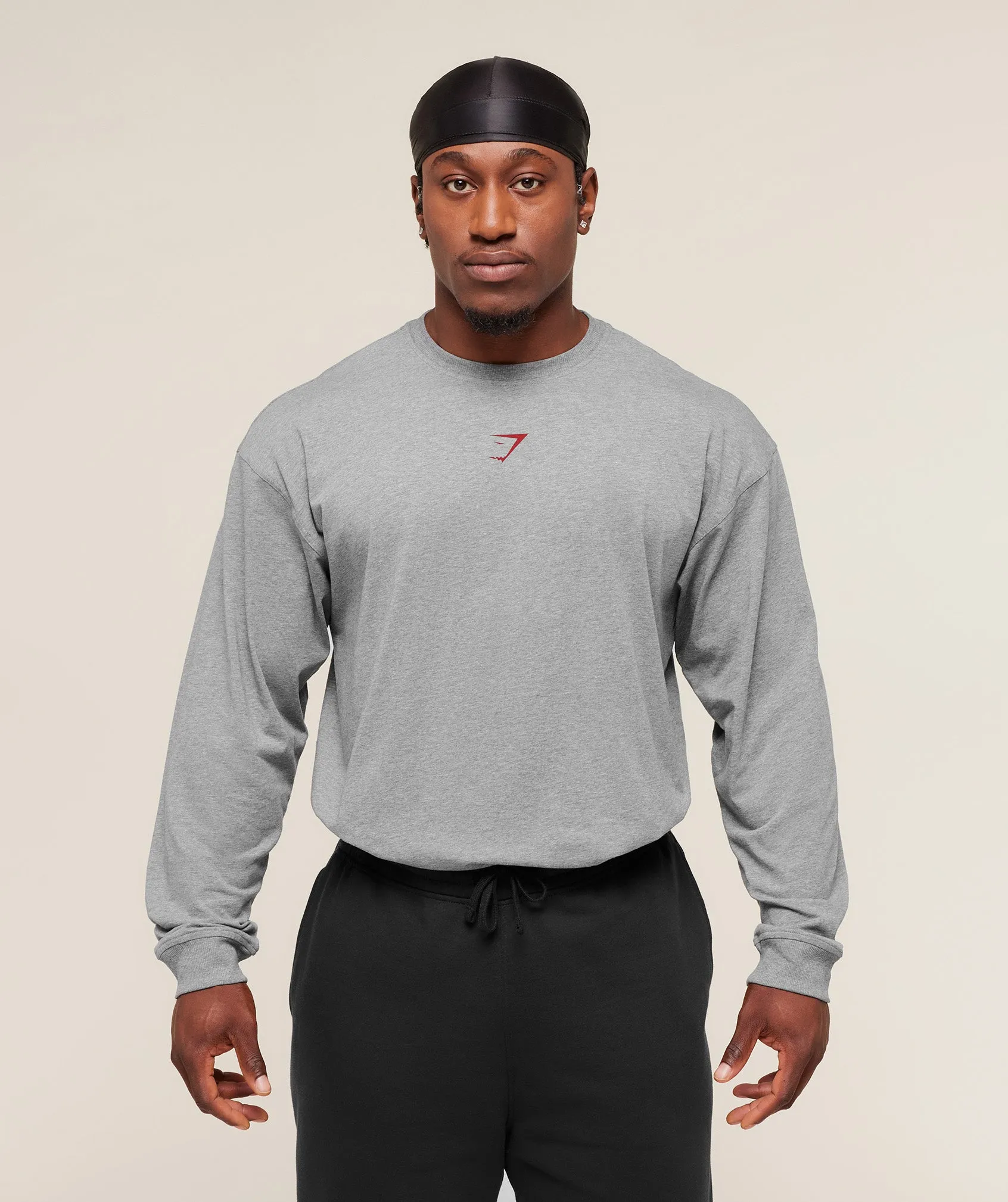 Gymshark Power Long Sleeve T-Shirt - Charcoal Core Marl sold by Gymshark product image thumbnail 2