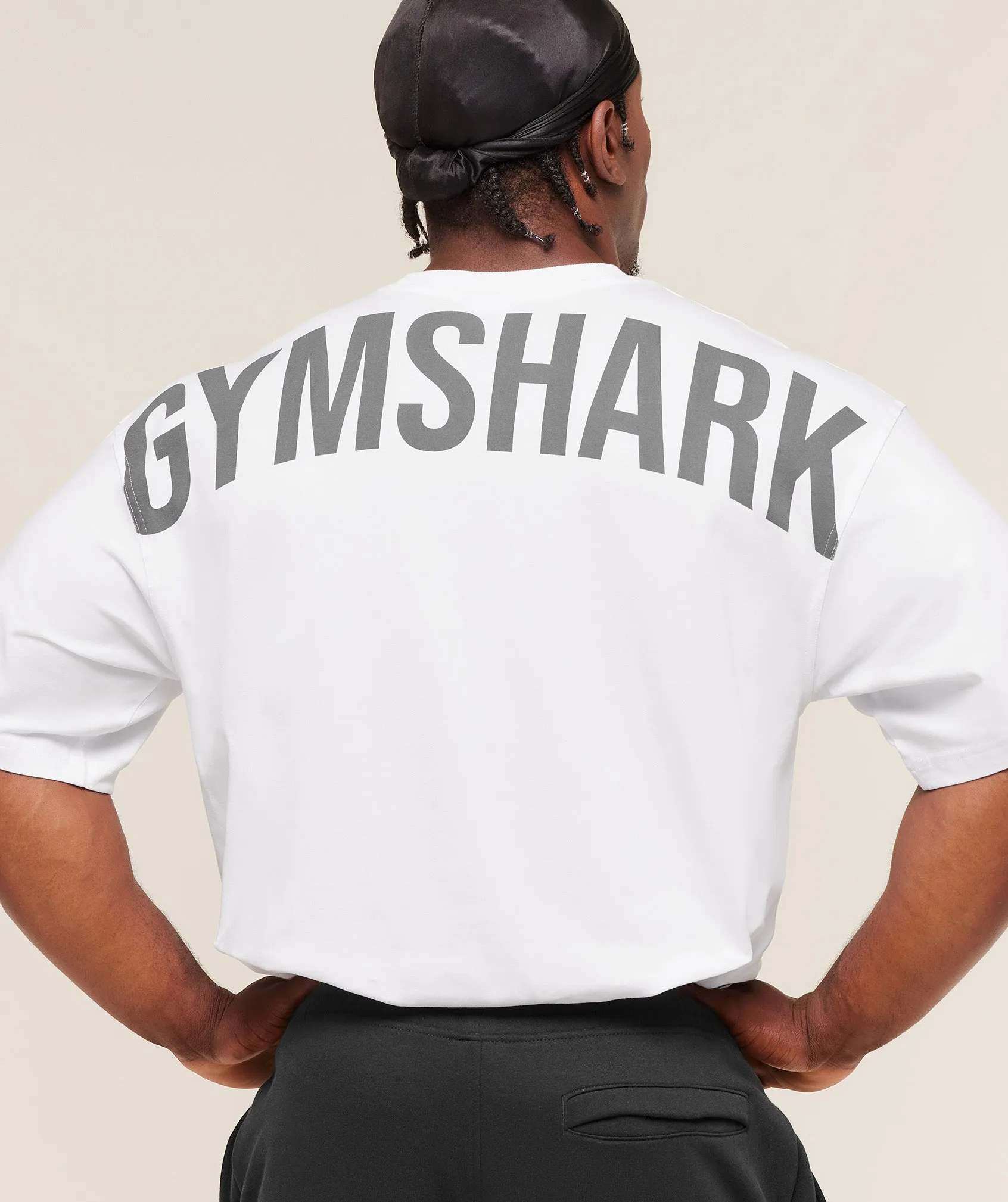 Gymshark Power T-Shirt - White sold by Gymshark product image thumbnail 5