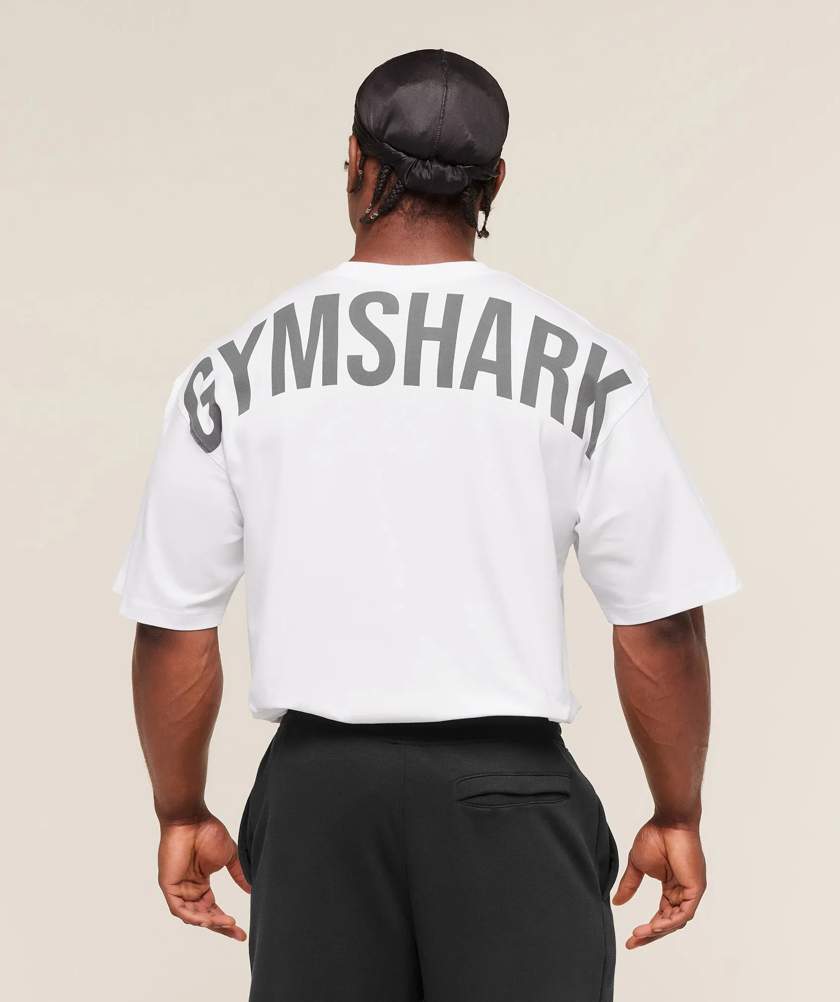 Gymshark Power T-Shirt - White sold by Gymshark
