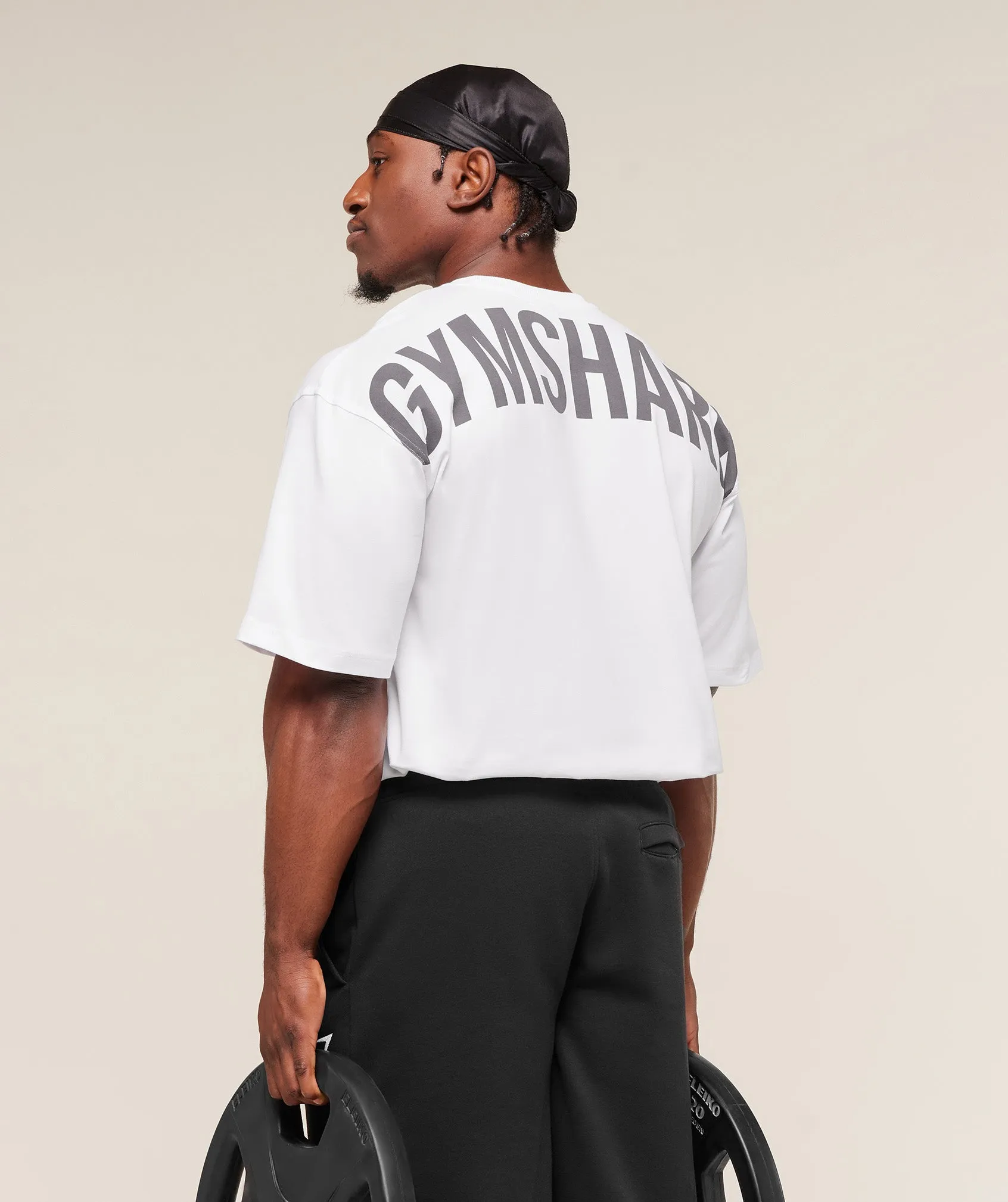 Gymshark Power T-Shirt - White sold by Gymshark product image thumbnail 4