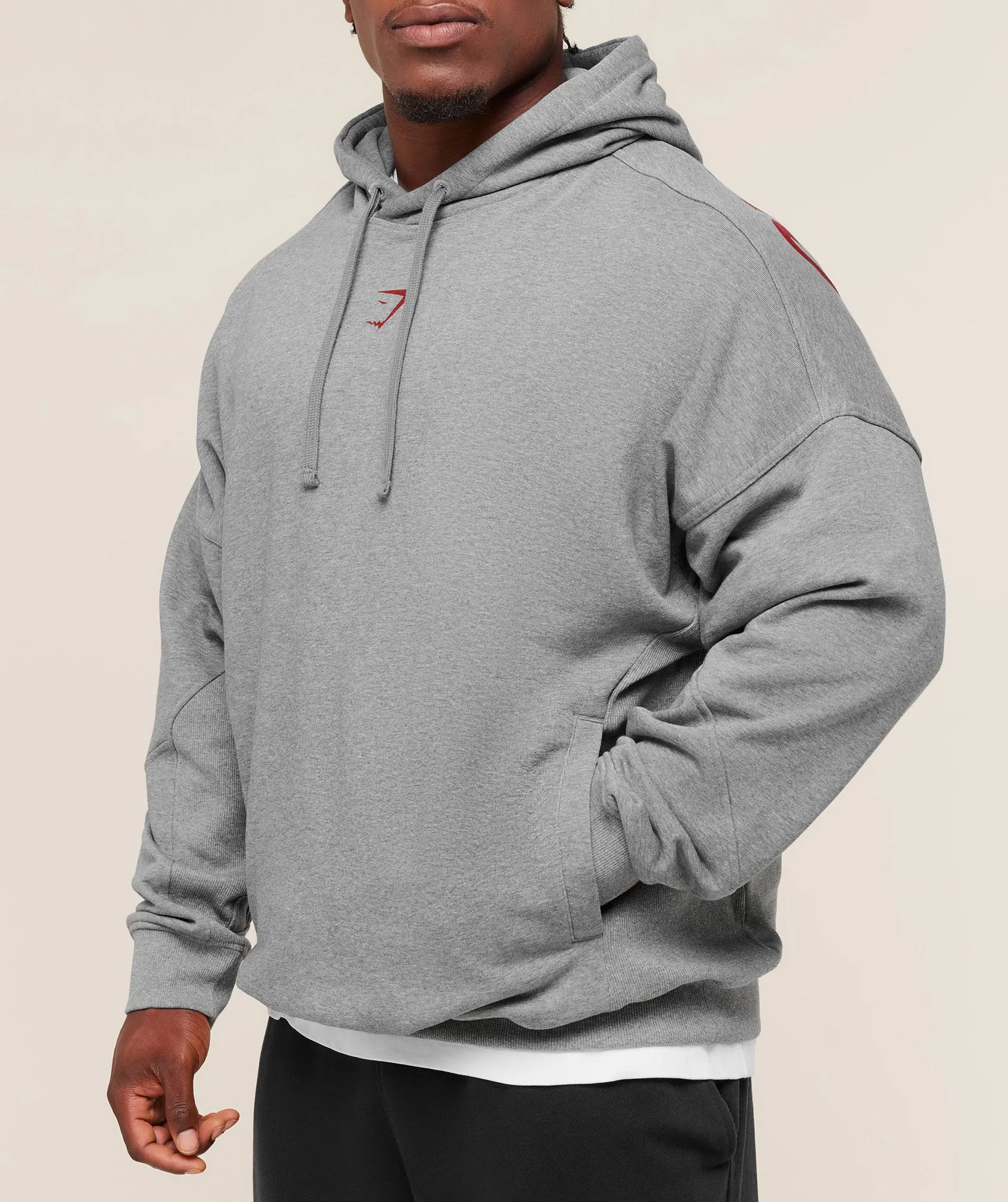 Gymshark Power Hoodie - Charcoal Core Marl sold by Gymshark product image thumbnail 5
