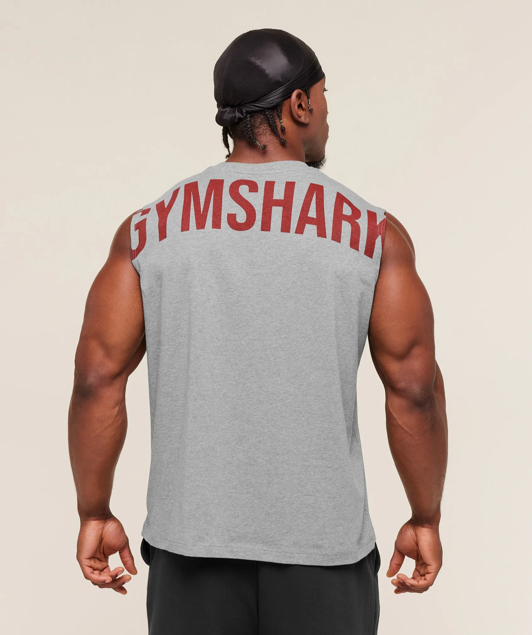 Gymshark Power Cut Off Tank - Charcoal Core Marl sold by Gymshark product image thumbnail 5