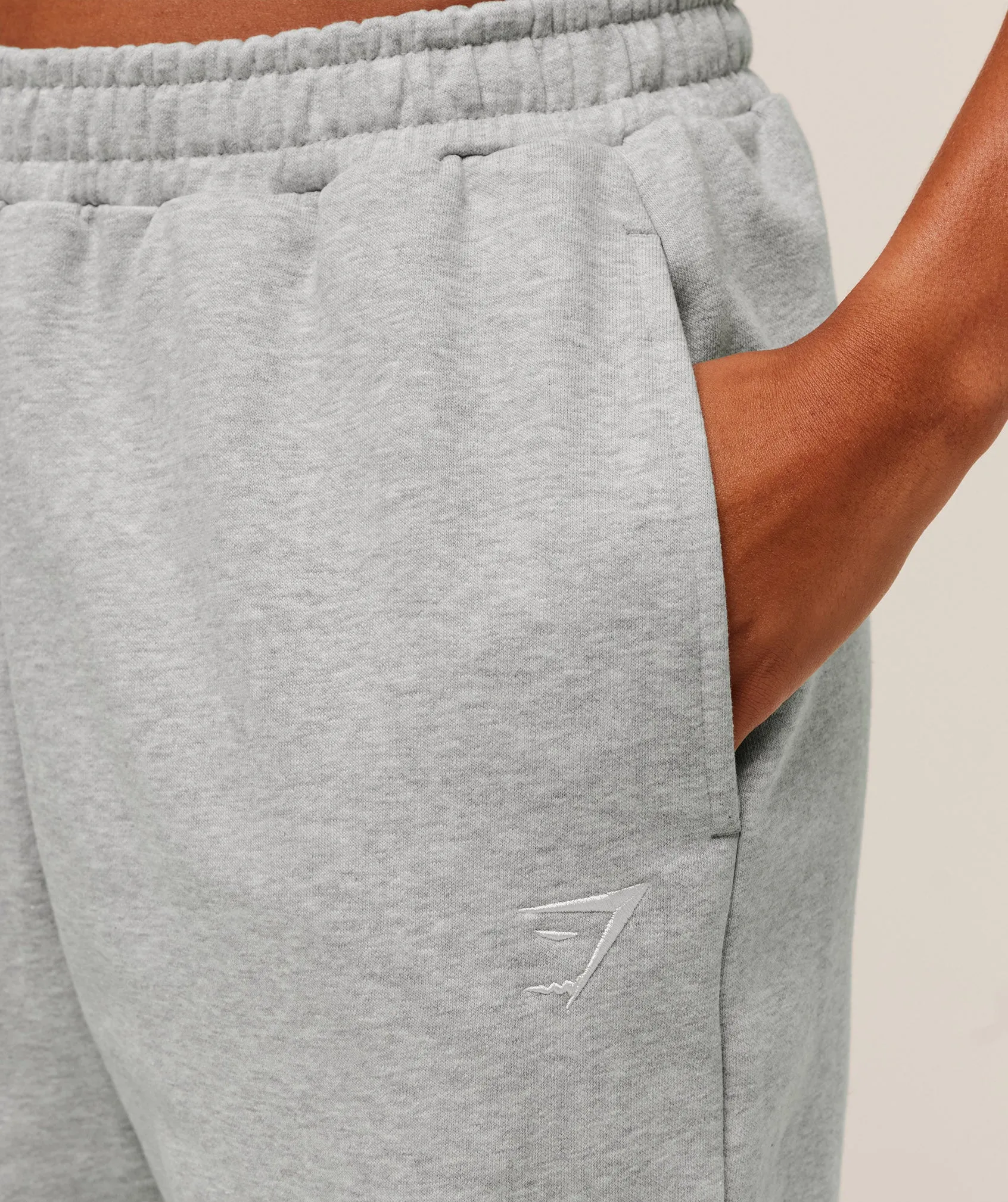 Gymshark Training Fleece Short Jogger - Light Grey Core Marl sold by Gymshark product image thumbnail 4