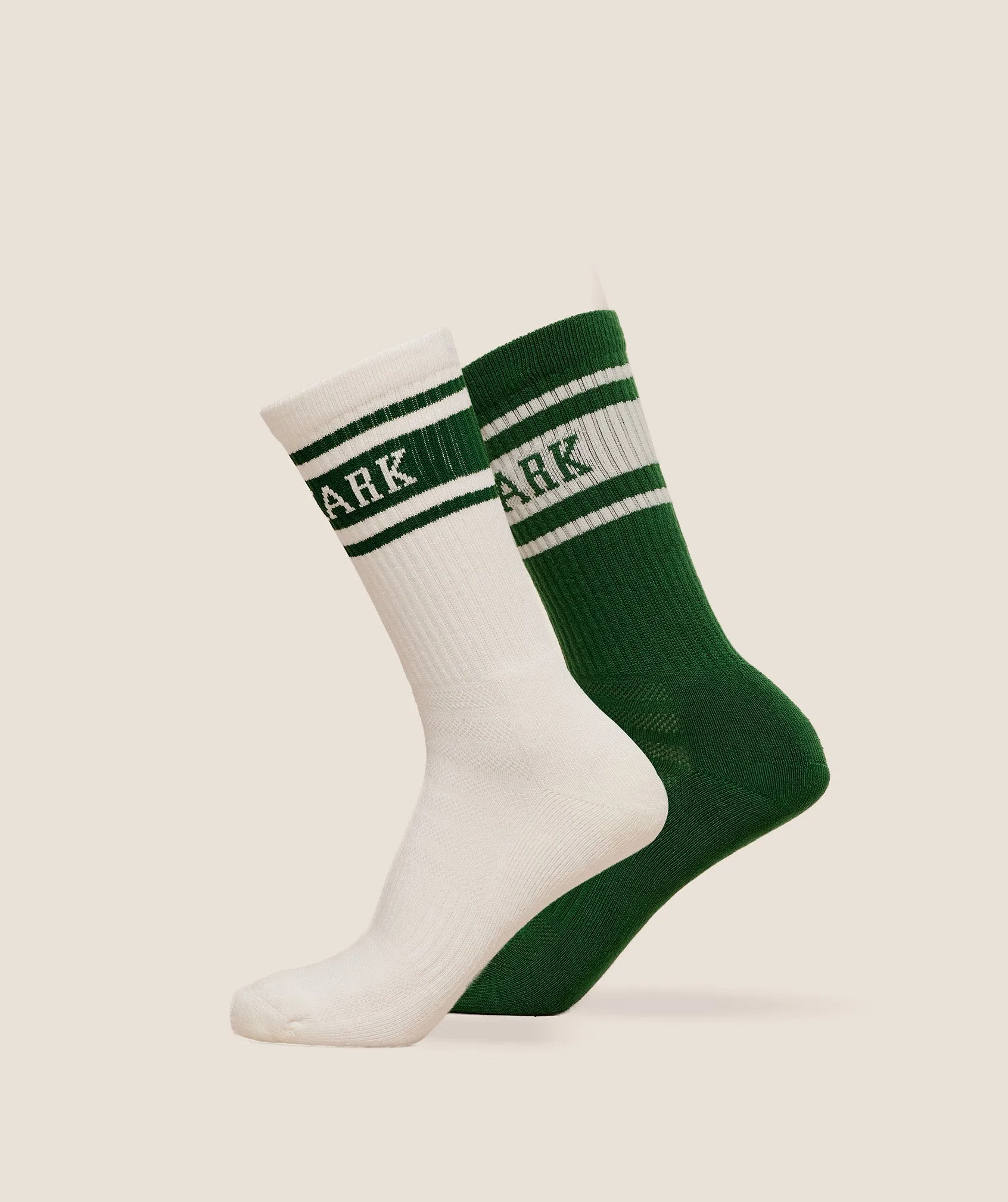 Gymshark Collegiate Crew Sock 2pk - Athletic Green sold by Gymshark