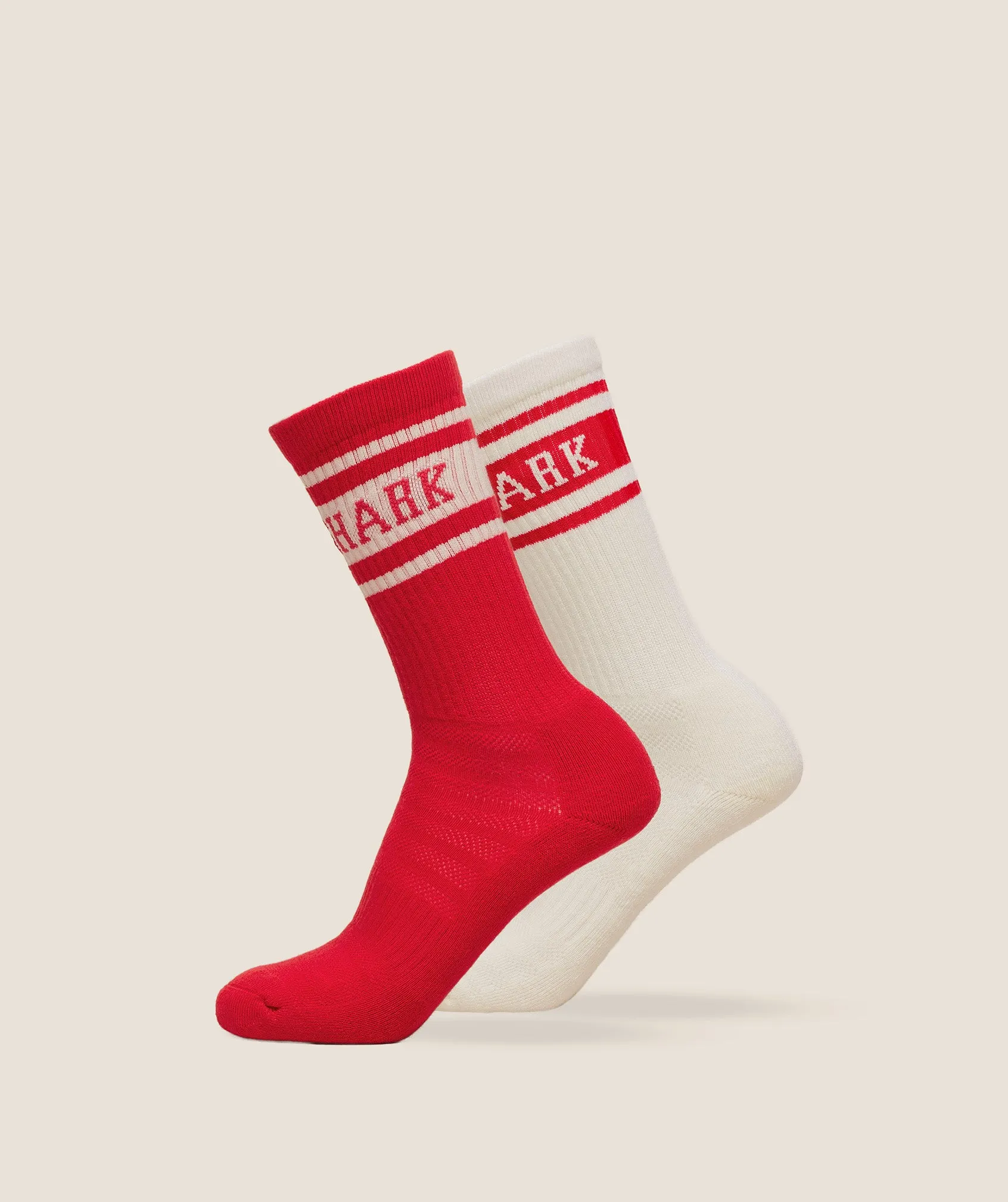 Gymshark Collegiate Crew Sock 2pk - Athletic Red sold by Gymshark