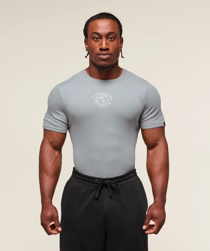 Gymshark Lifting Club Ribbed T-Shirt - Denim Grey sold by Gymshark