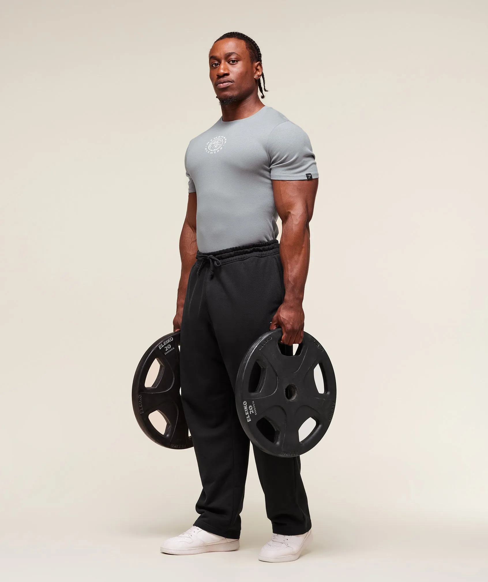 Gymshark Lifting Club Ribbed T-Shirt - Denim Grey sold by Gymshark product image thumbnail 4