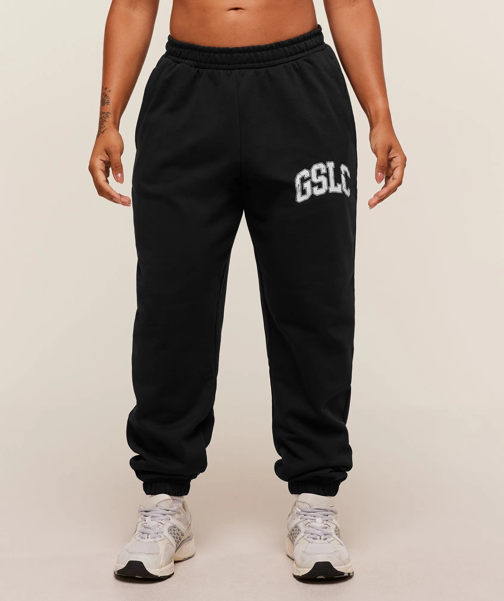 Gymshark GSLC Lifting Club Cuffed Joggers - Black sold by Gymshark