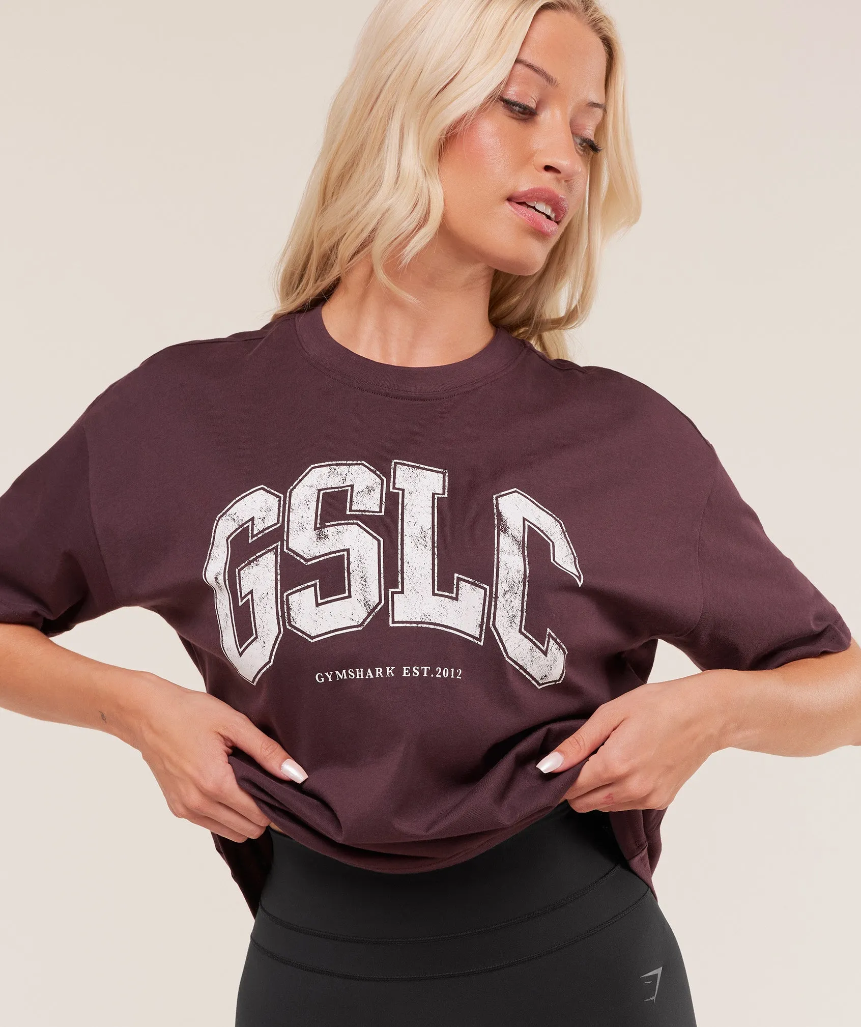 Gymshark GSLC Lifting Club Short Sleeve T-Shirt - Cherry Purple sold by Gymshark product image thumbnail 4