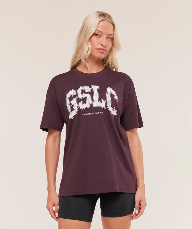 Gymshark GSLC Lifting Club Short Sleeve T-Shirt - Cherry Purple sold by Gymshark