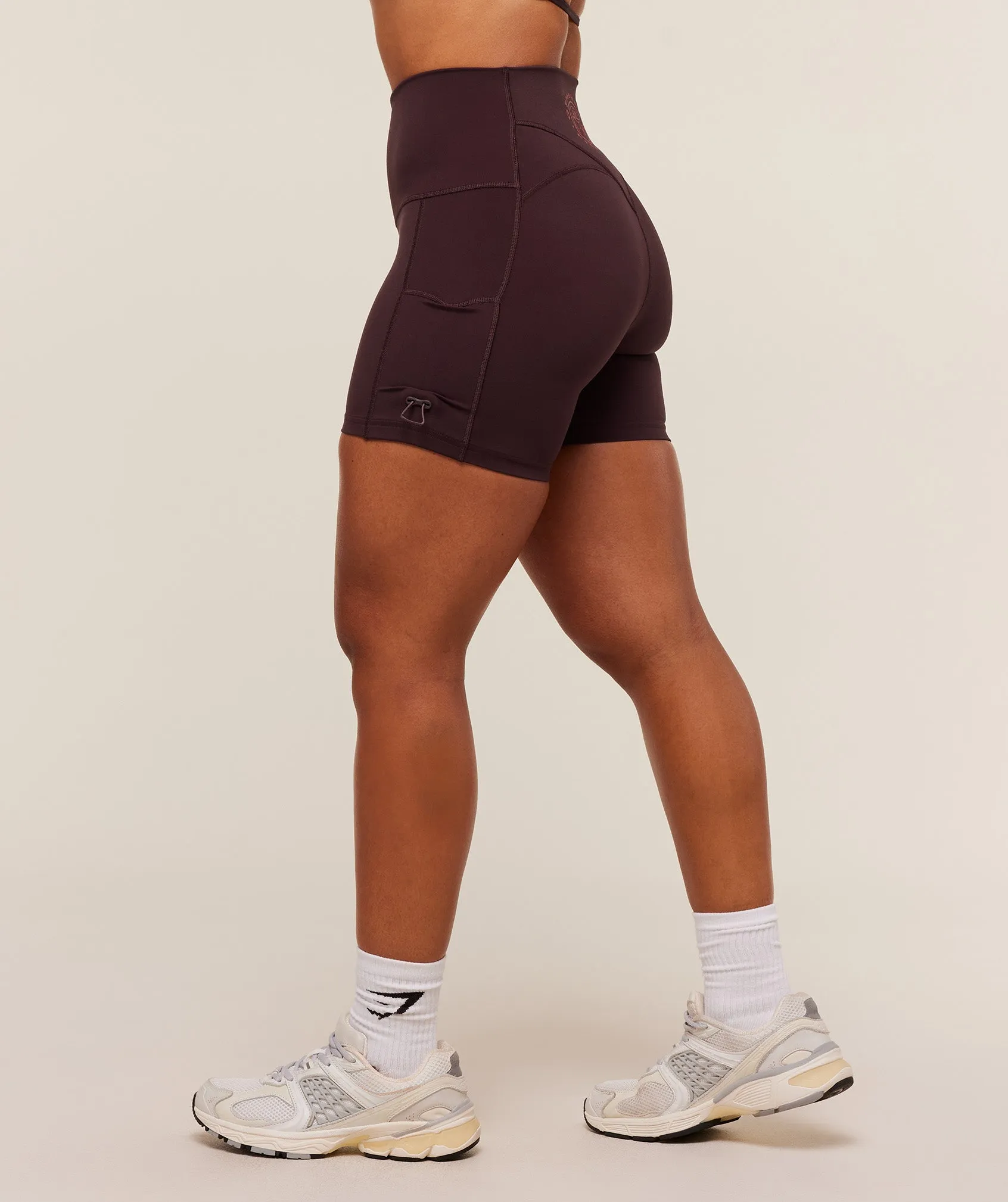 Gymshark Legacy Logo Tight Shorts - Cherry Purple sold by Gymshark product image thumbnail 3