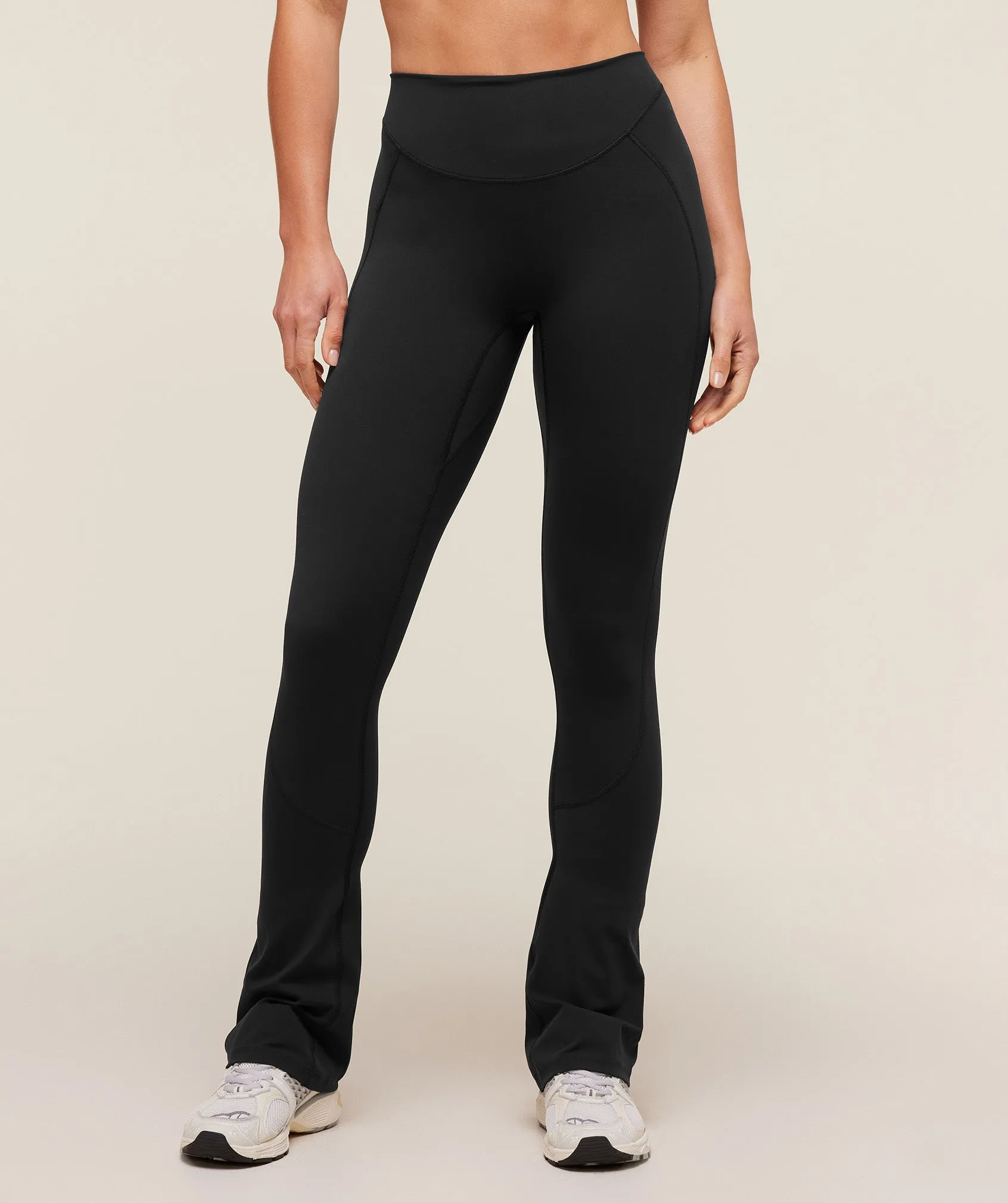 Gymshark Lifting Dipped Waistband Flared Leggings - Black sold by Gymshark product image thumbnail 3