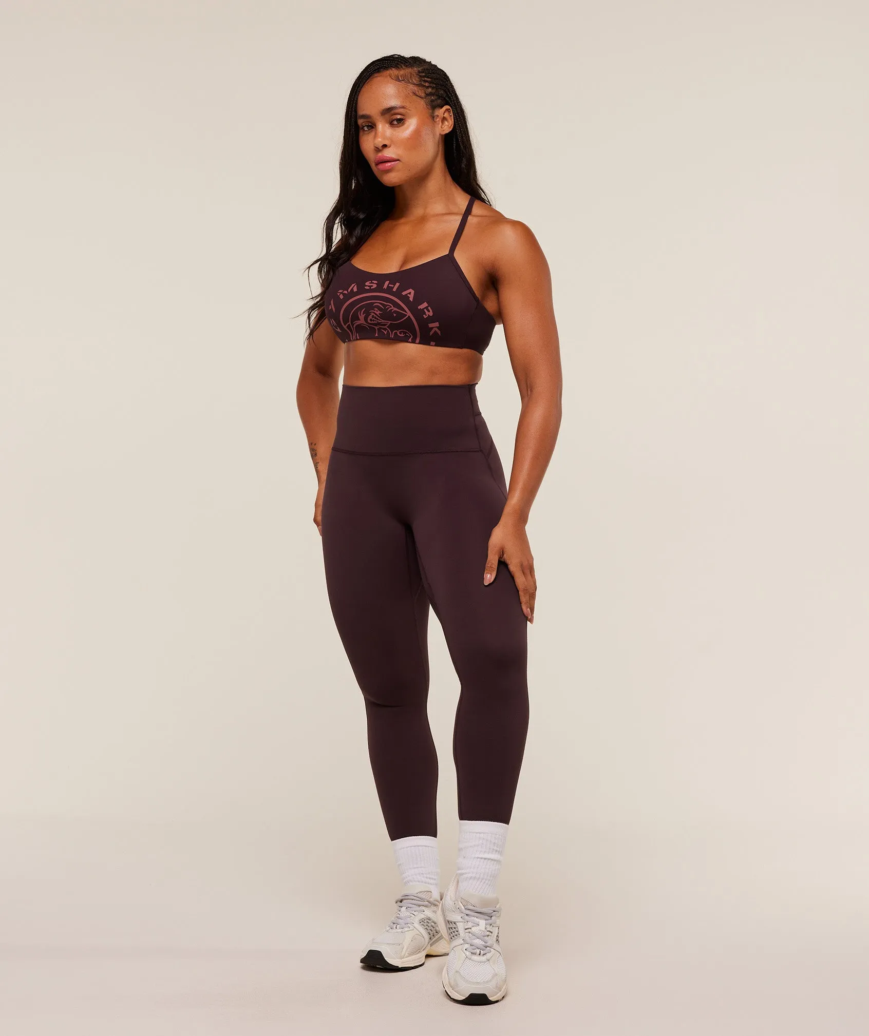 Gymshark Legacy Logo Leggings - Cherry Purple sold by Gymshark product image thumbnail 4