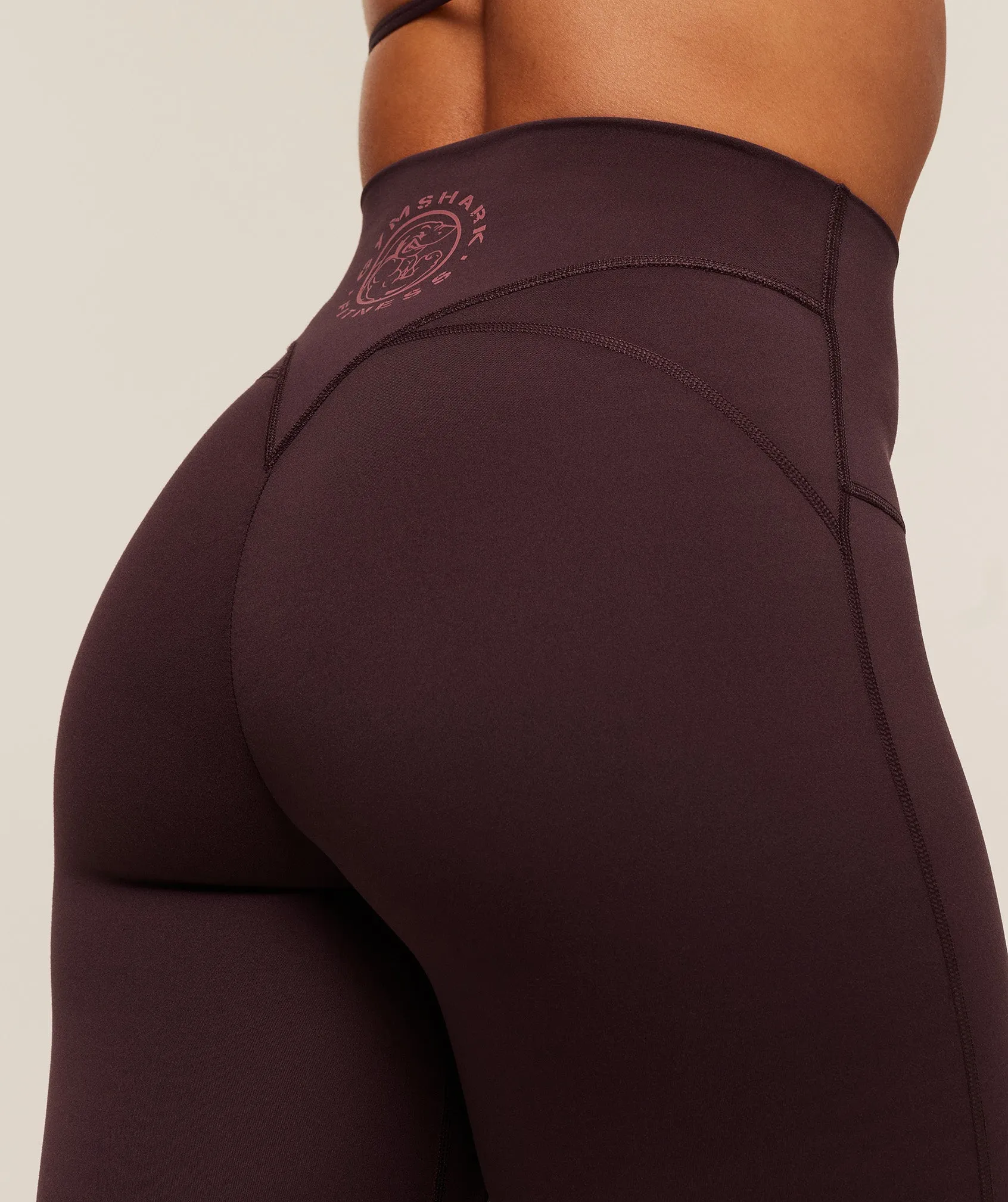Gymshark Legacy Logo Leggings - Cherry Purple sold by Gymshark product image thumbnail 5