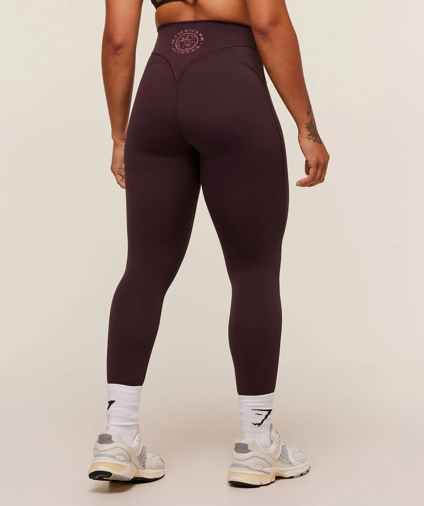 Gymshark Legacy Logo Leggings - Cherry Purple sold by Gymshark product image thumbnail 2