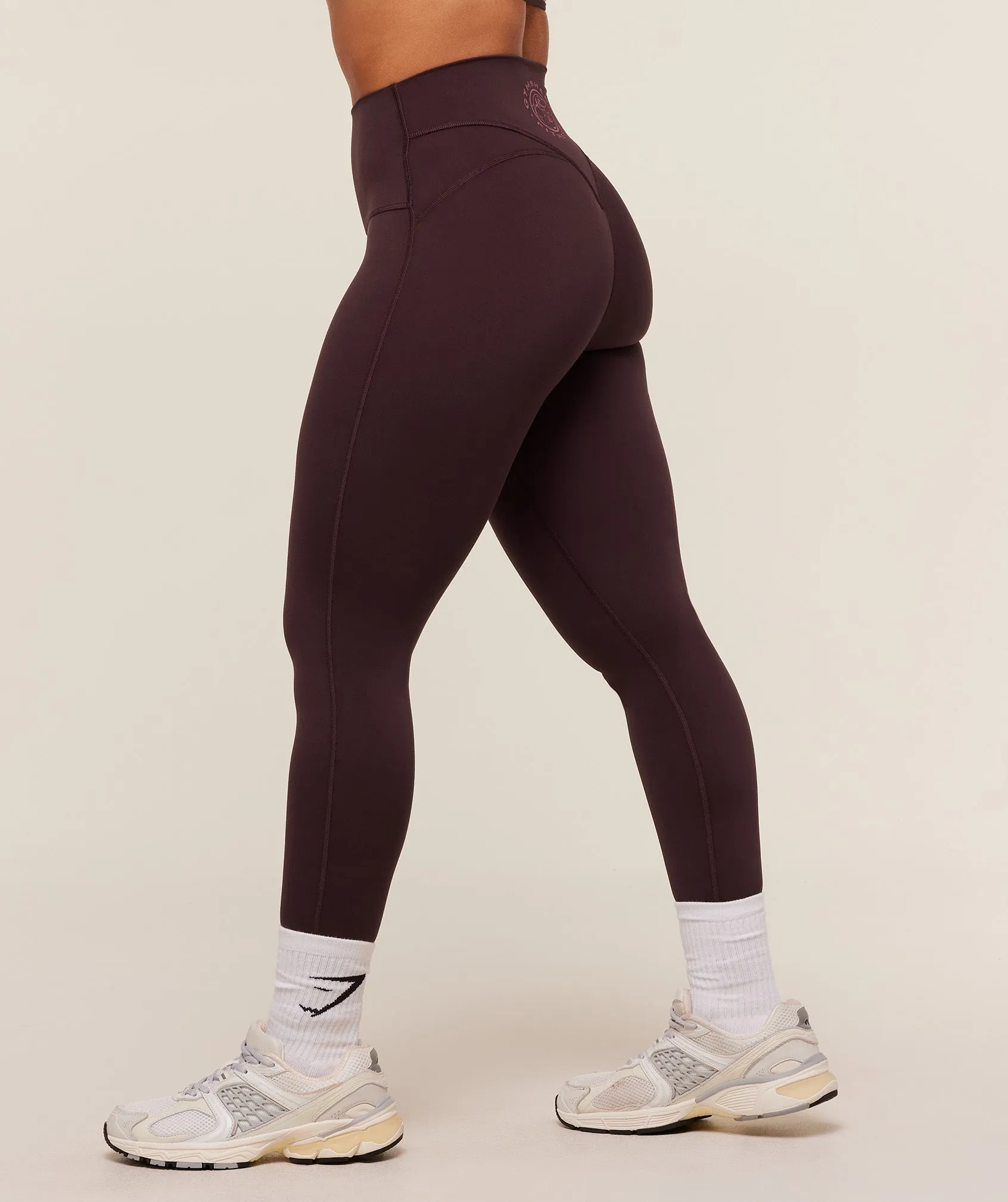 Gymshark Legacy Logo Leggings - Cherry Purple sold by Gymshark product image thumbnail 3
