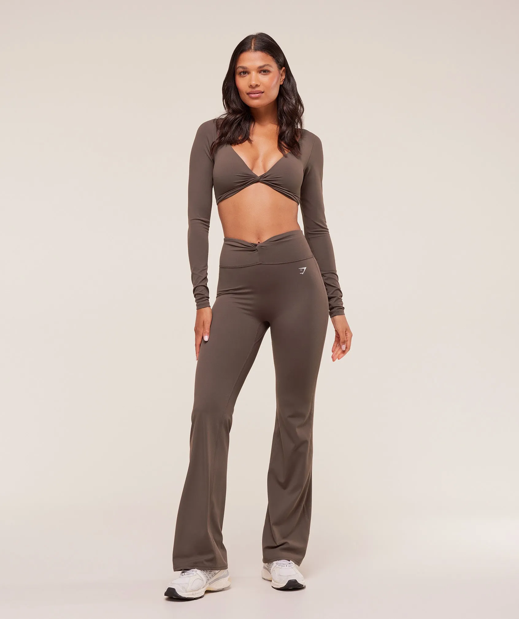 Gymshark Twist Front Straight Leg Legging - Walnut Brown sold by Gymshark product image thumbnail 4