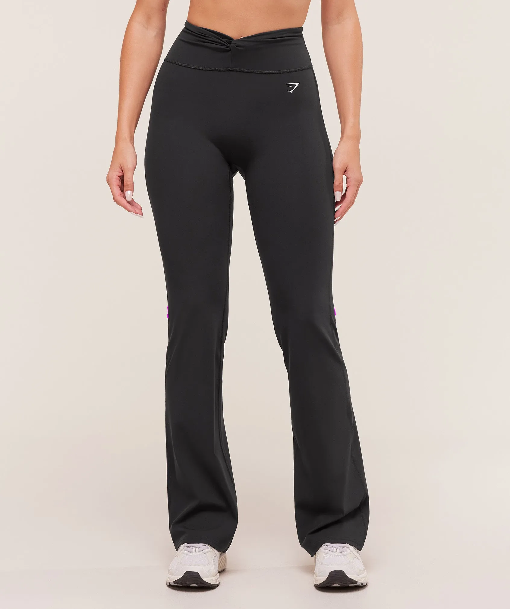 Gymshark Twist Front Straight Leg Legging - Black sold by Gymshark