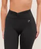Gymshark Twist Front Straight Leg Legging - Black sold by Gymshark