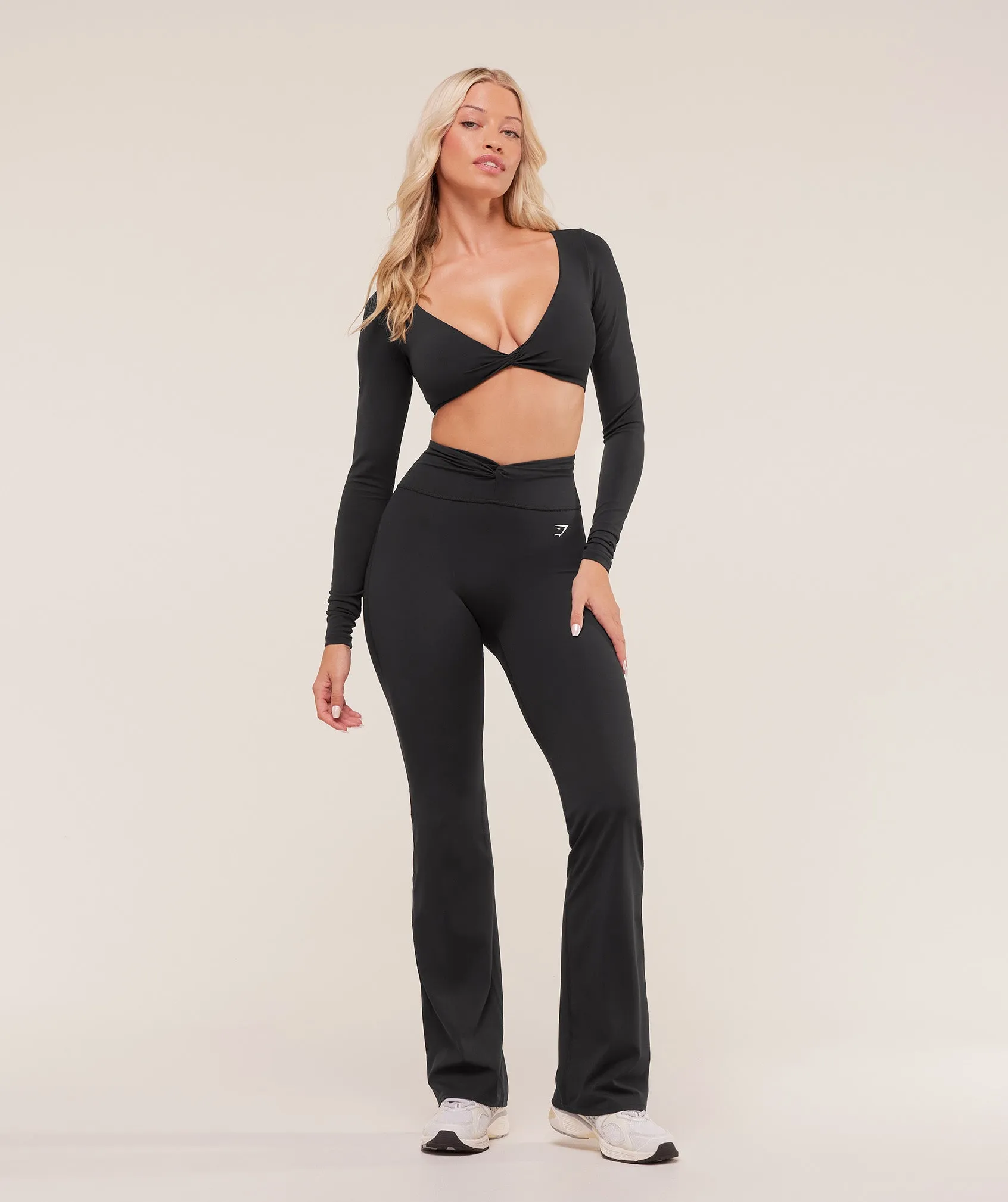 Gymshark Twist Front Straight Leg Legging - Black sold by Gymshark product image thumbnail 4