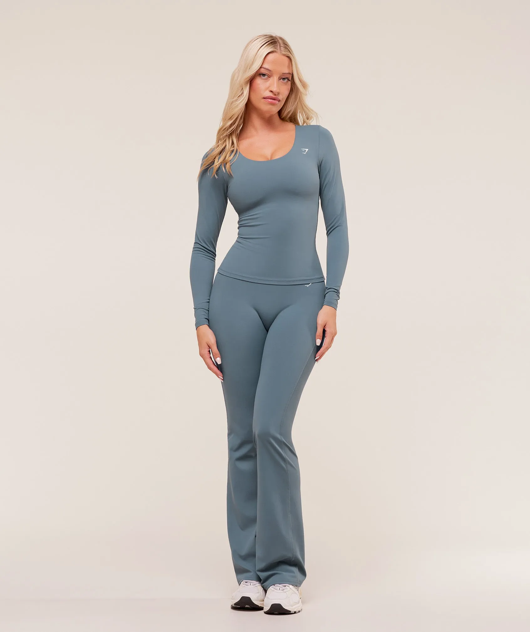 Gymshark Twist Back Long Sleeve Top - Iron Blue sold by Gymshark product image thumbnail 4