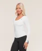 Gymshark Twist Back Long Sleeve Top - White sold by Gymshark