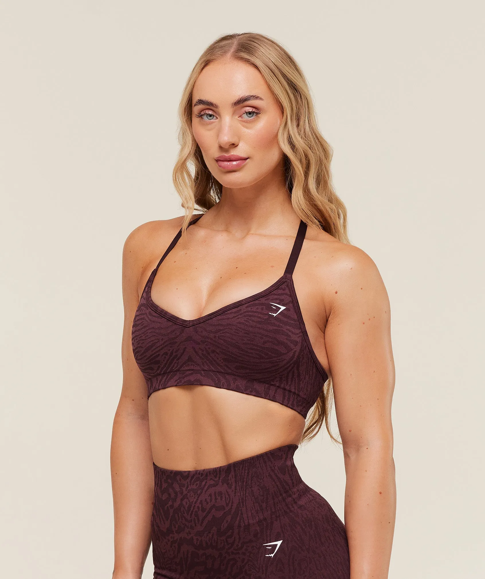 Gymshark Adapt Animal Seamless Sports Bra - Cherry Purple/Reset Pink sold by Gymshark product image thumbnail 3