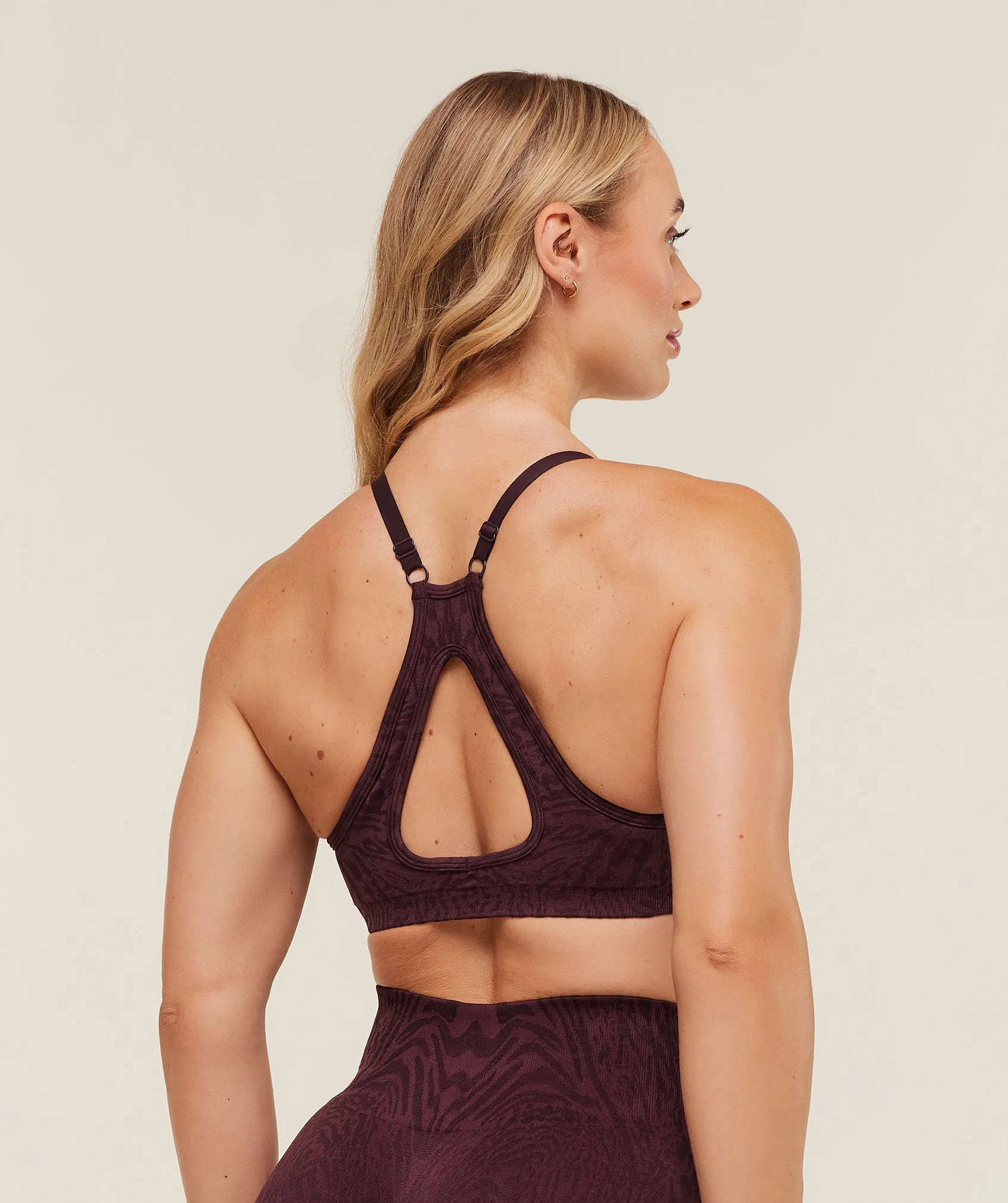 Gymshark Adapt Animal Seamless Sports Bra - Cherry Purple/Reset Pink sold by Gymshark product image thumbnail 2