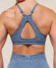 Gymshark Adapt Animal Seamless Sports Bra - Worn Blue/Peri Blue sold by Gymshark