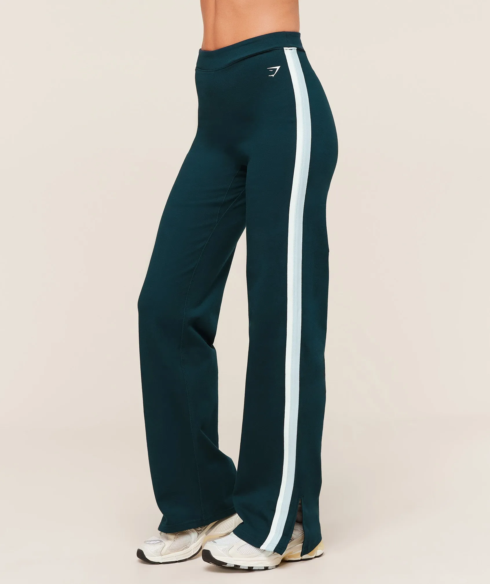 Gymshark Piping Wide Leg Pant - Deep Petrol Blue/Smoke Blue/Soft White sold by Gymshark product image thumbnail 3