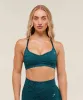 Gymshark Adapt Animal Seamless Sports Bra - Navy/Brand Blue sold by Gymshark
