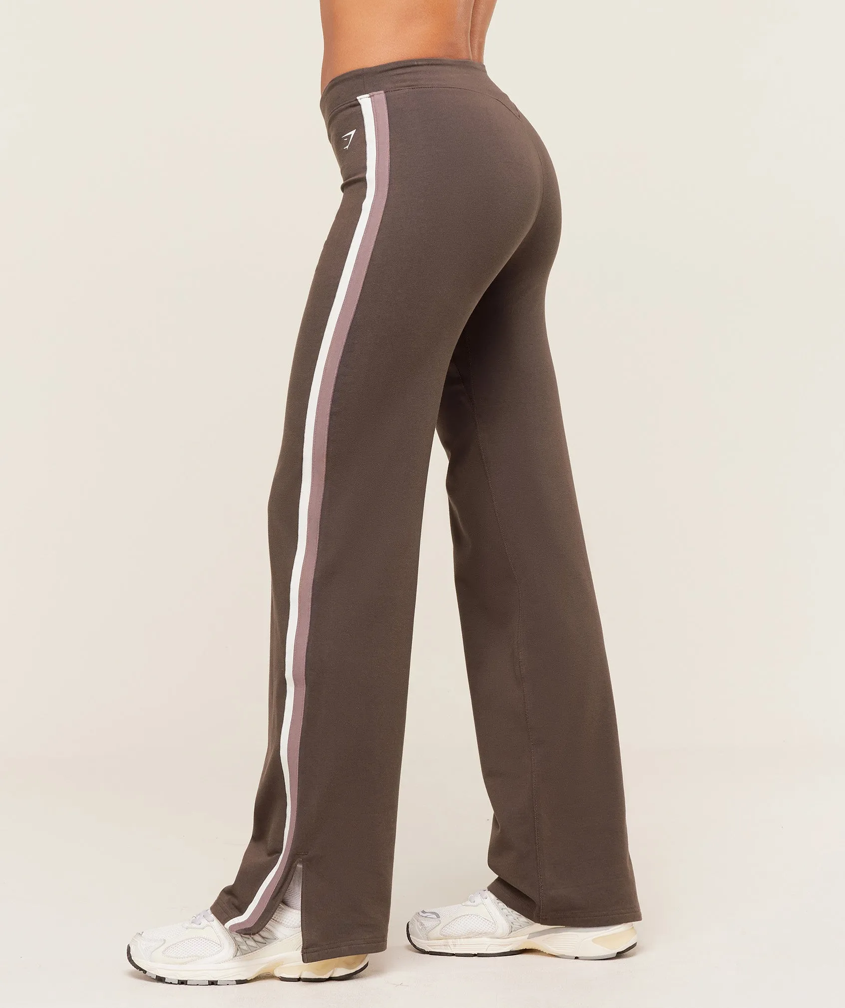 Gymshark Piping Wide Leg Pant - Walnut Brown/Chestnut Pink/Soft White sold by Gymshark product image thumbnail 3