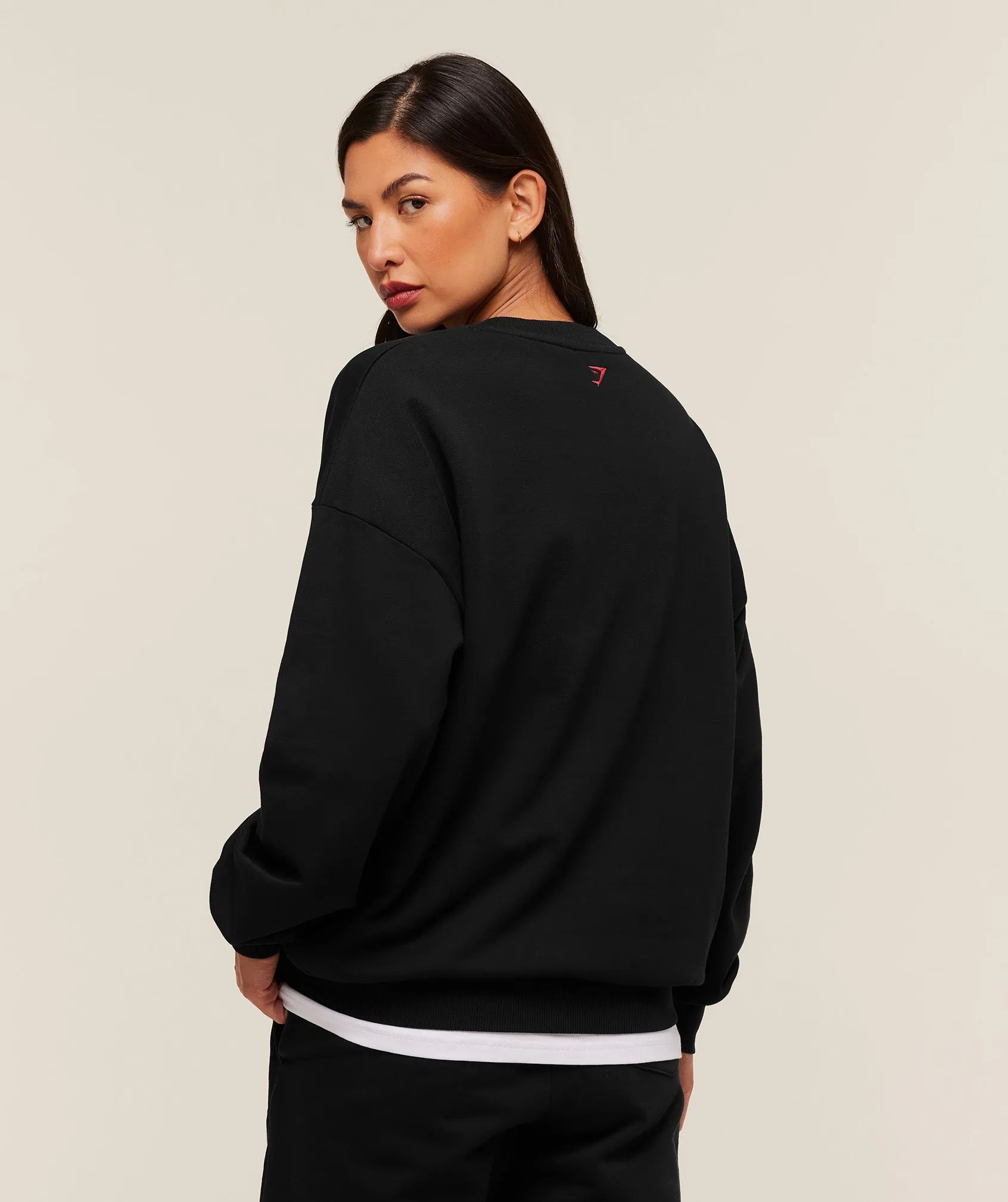 Gymshark Collegiate Graphic Crew Neck Pullover - Black sold by Gymshark product image thumbnail 2