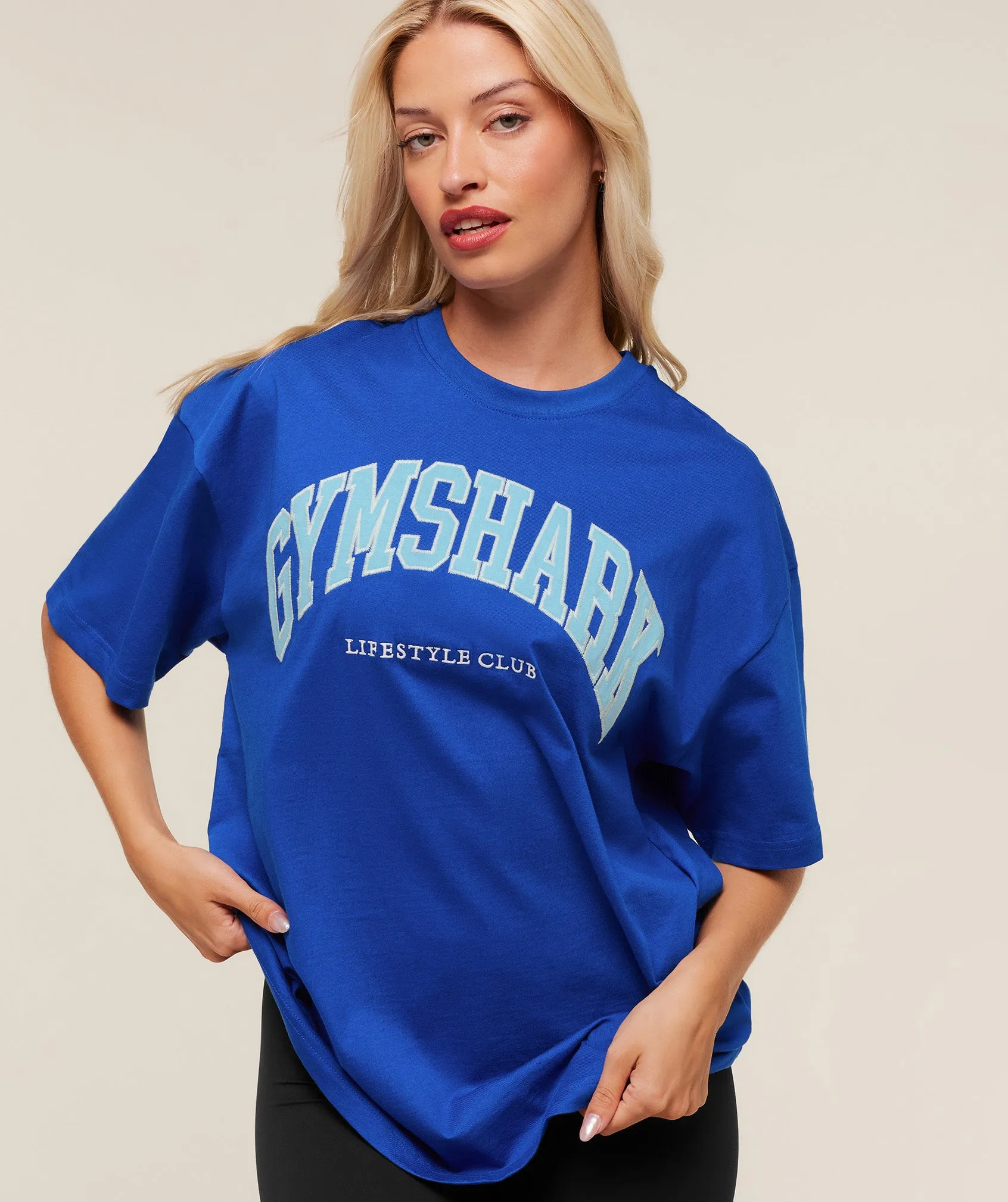Gymshark Collegiate Graphic T-Shirt - Athletic Blue sold by Gymshark product image thumbnail 5