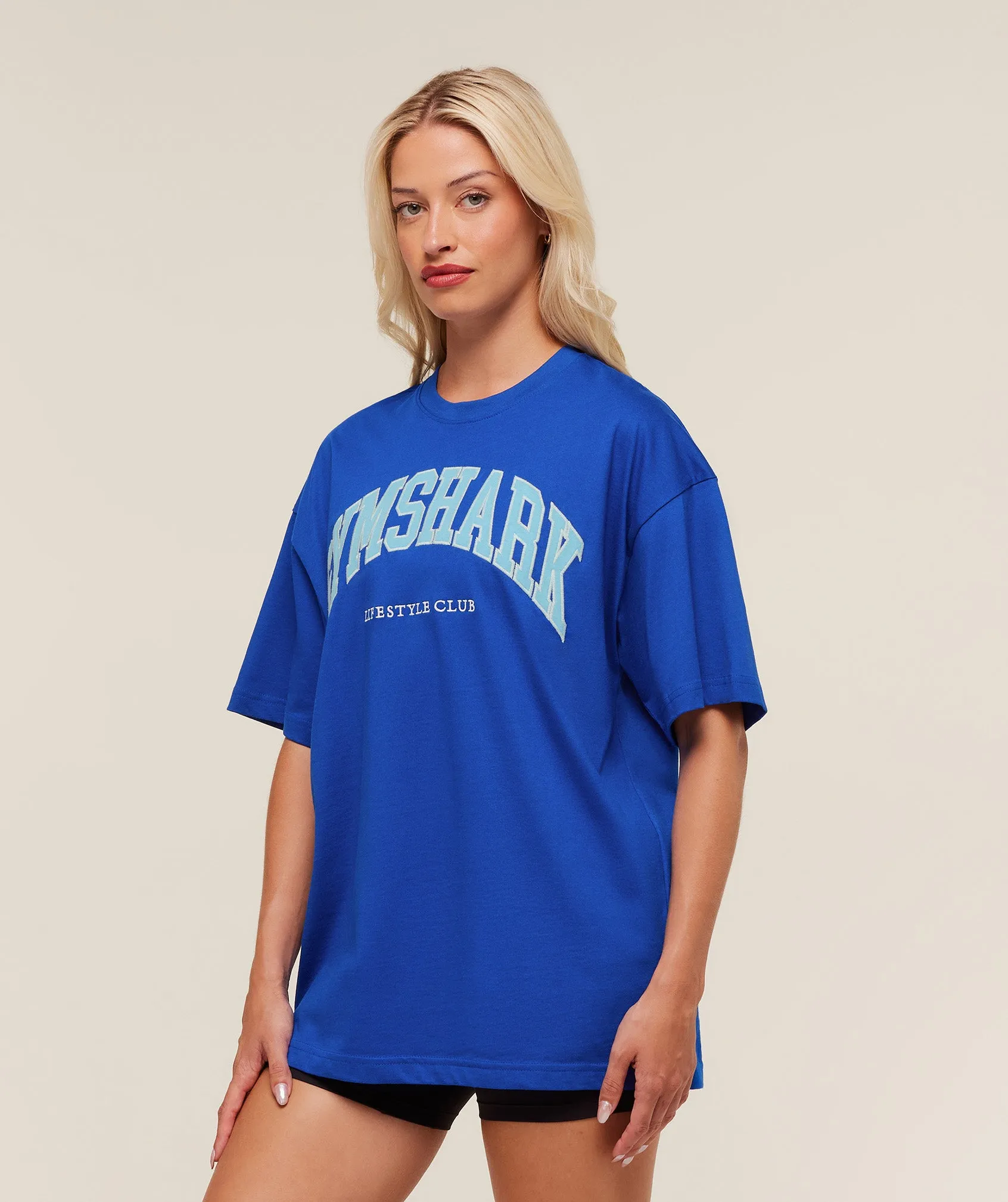 Gymshark Collegiate Graphic T-Shirt - Athletic Blue sold by Gymshark product image thumbnail 3