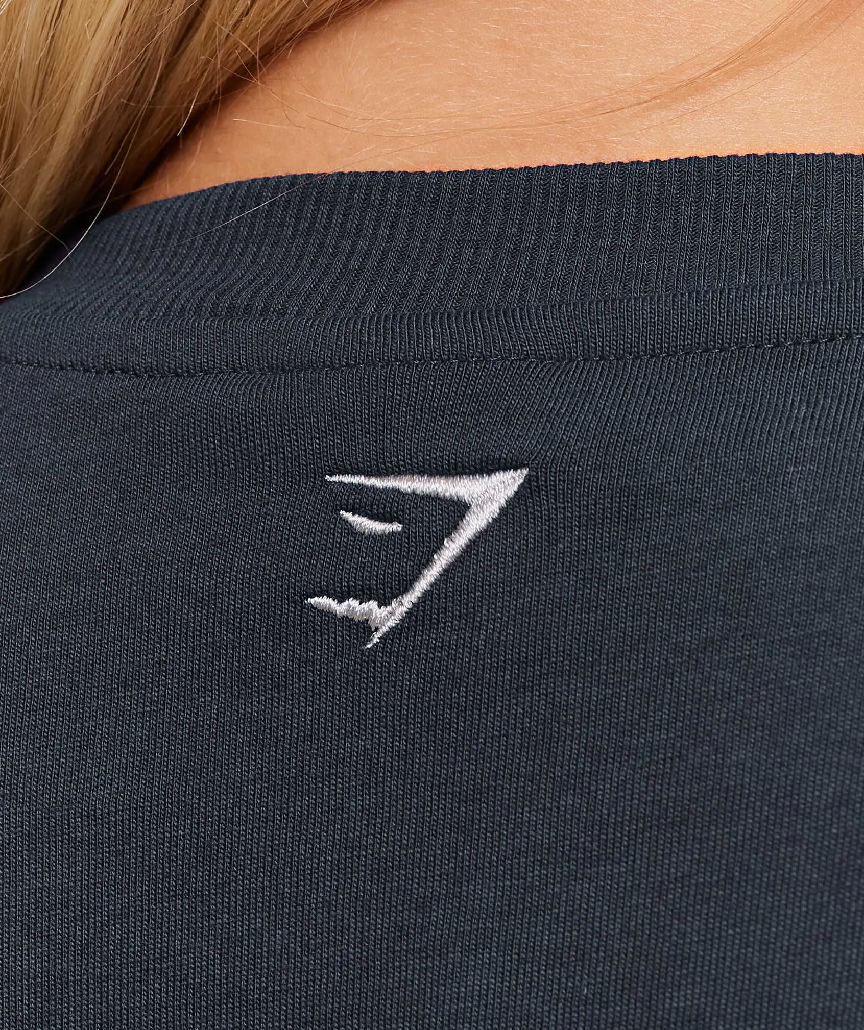 Gymshark Collegiate Graphic Long Sleeve T-Shirt - Heavy Blue sold by Gymshark product image thumbnail 5