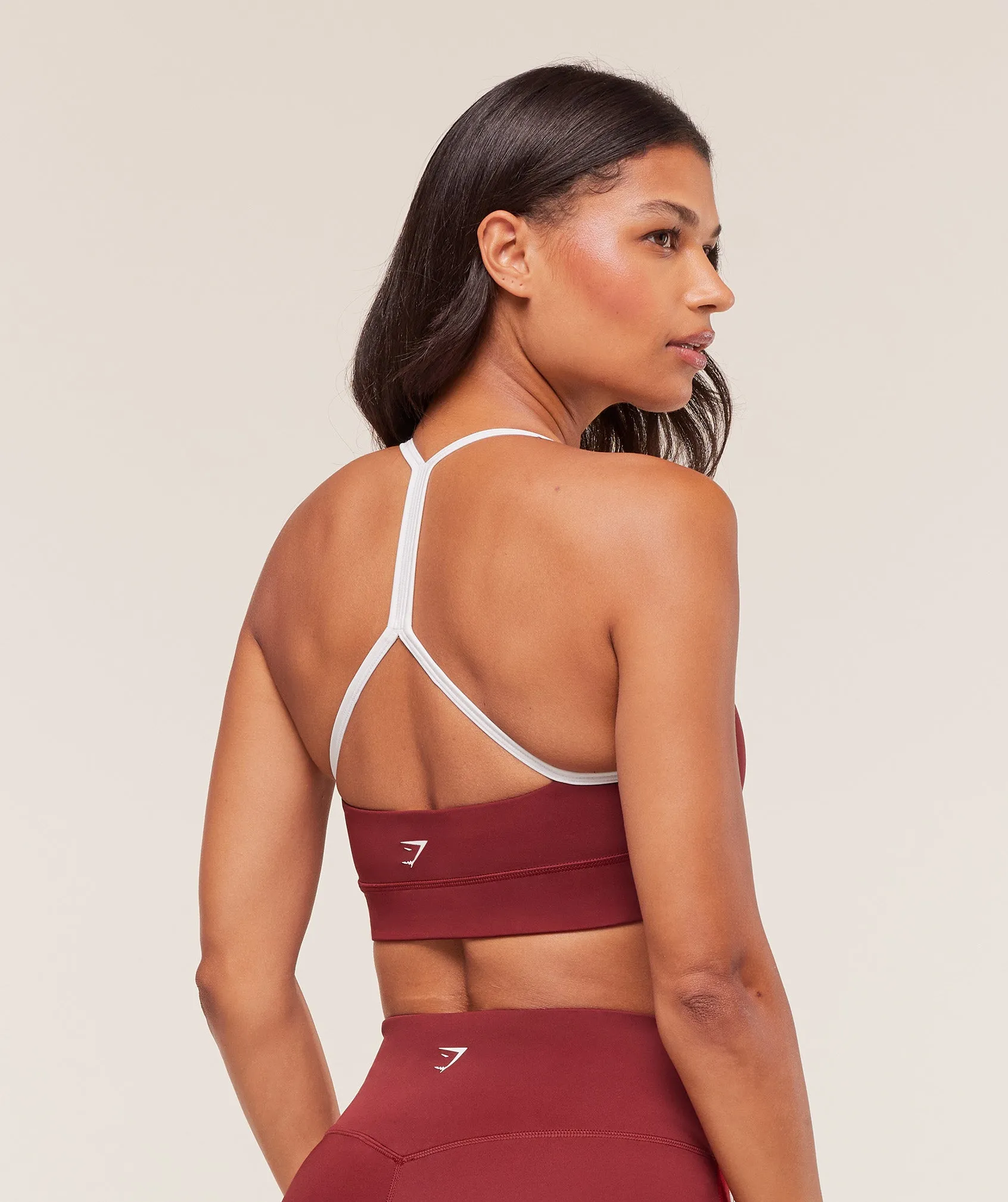 Gymshark Piping Sports Bra - Sets Red/Carmine Red/Soft White sold by Gymshark product image thumbnail 2