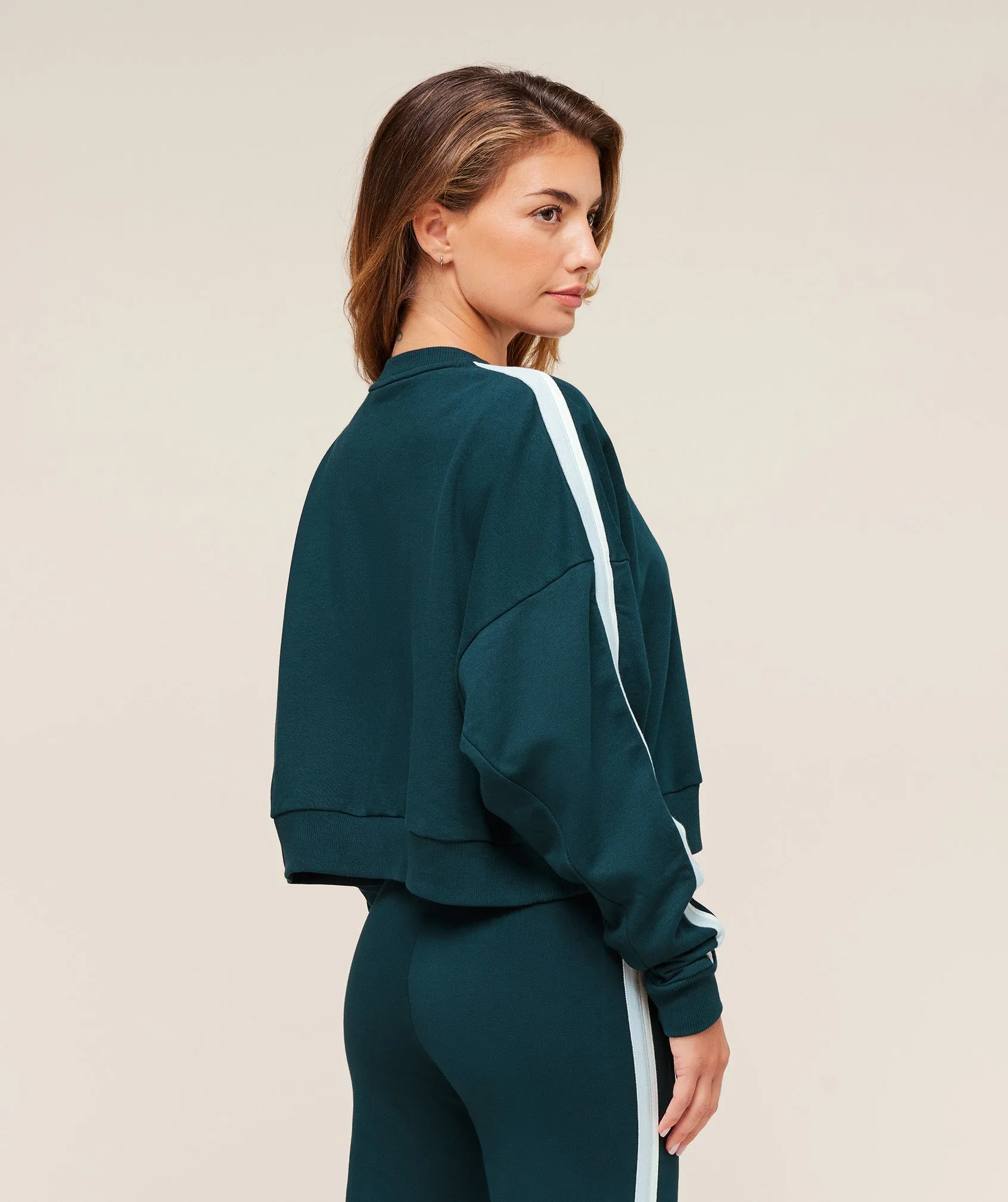 Gymshark Piping Midi Crew Neck - Deep Petrol Blue/Smoke Blue/Soft White sold by Gymshark product image thumbnail 2