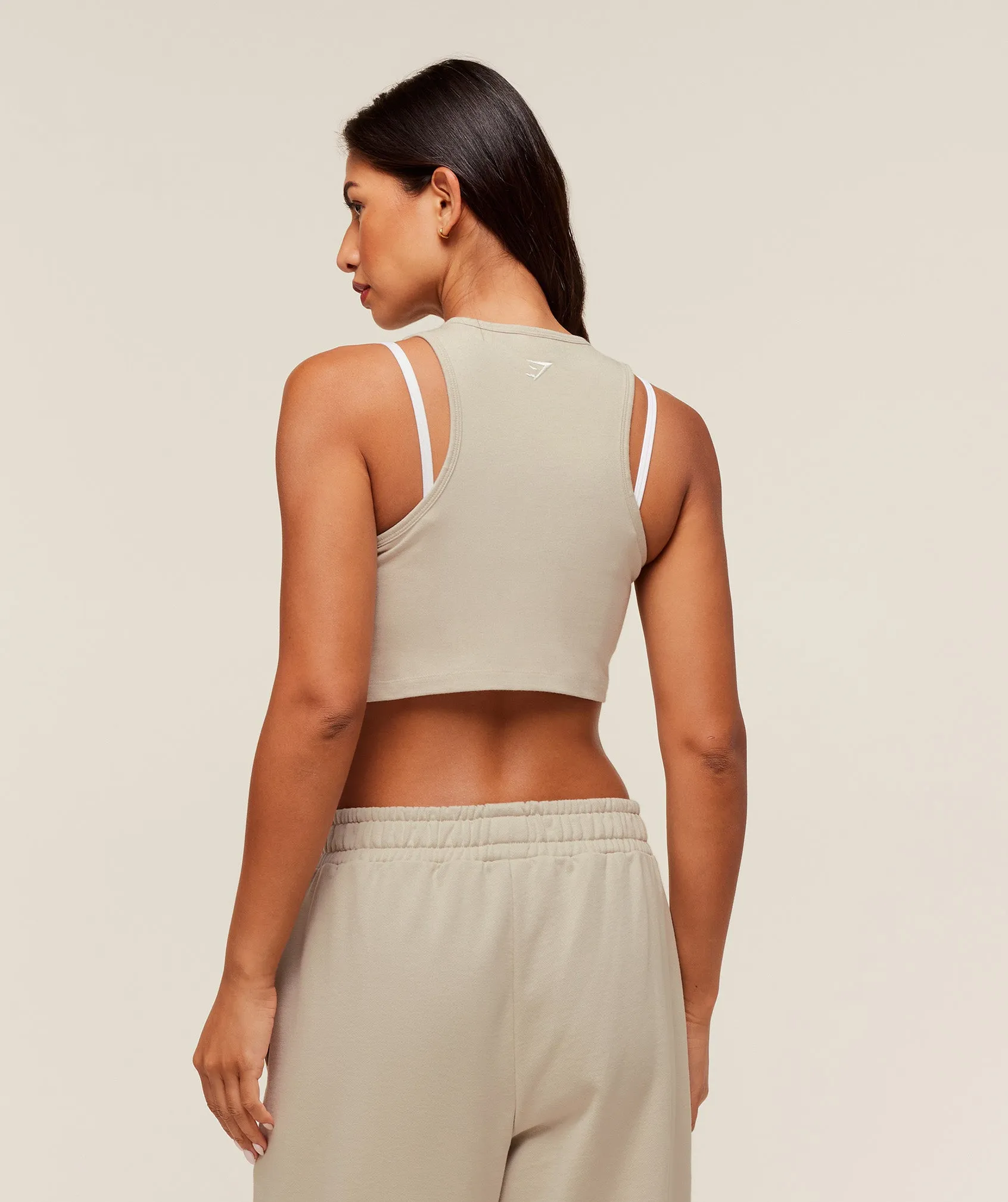 Gymshark Fitness Embroidered Graphic Tank - Pebble Grey sold by Gymshark product image thumbnail 2