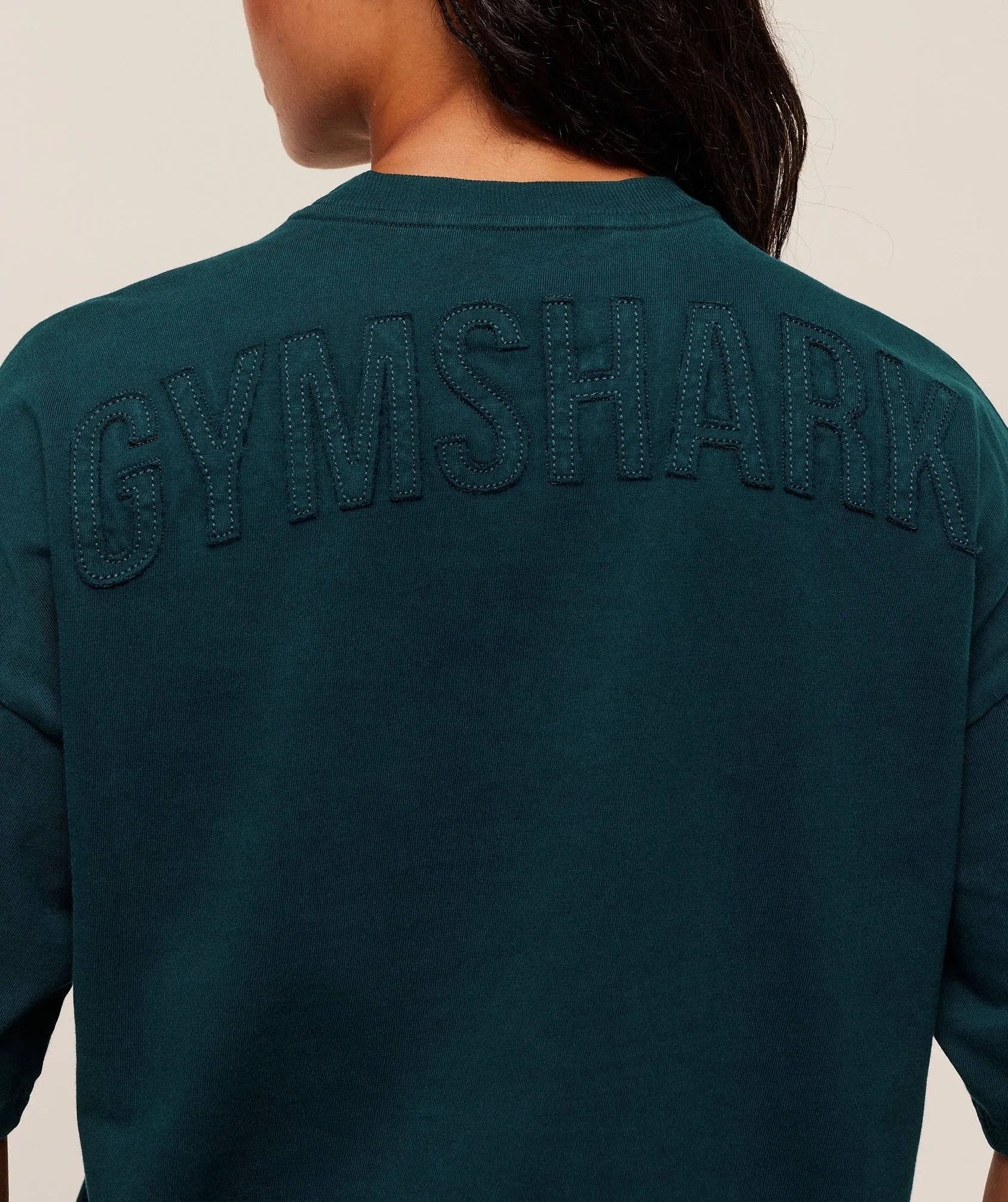 Gymshark Power Washed Oversized T-Shirt - Deep Petrol Blue/Acid Wash sold by Gymshark product image thumbnail 5
