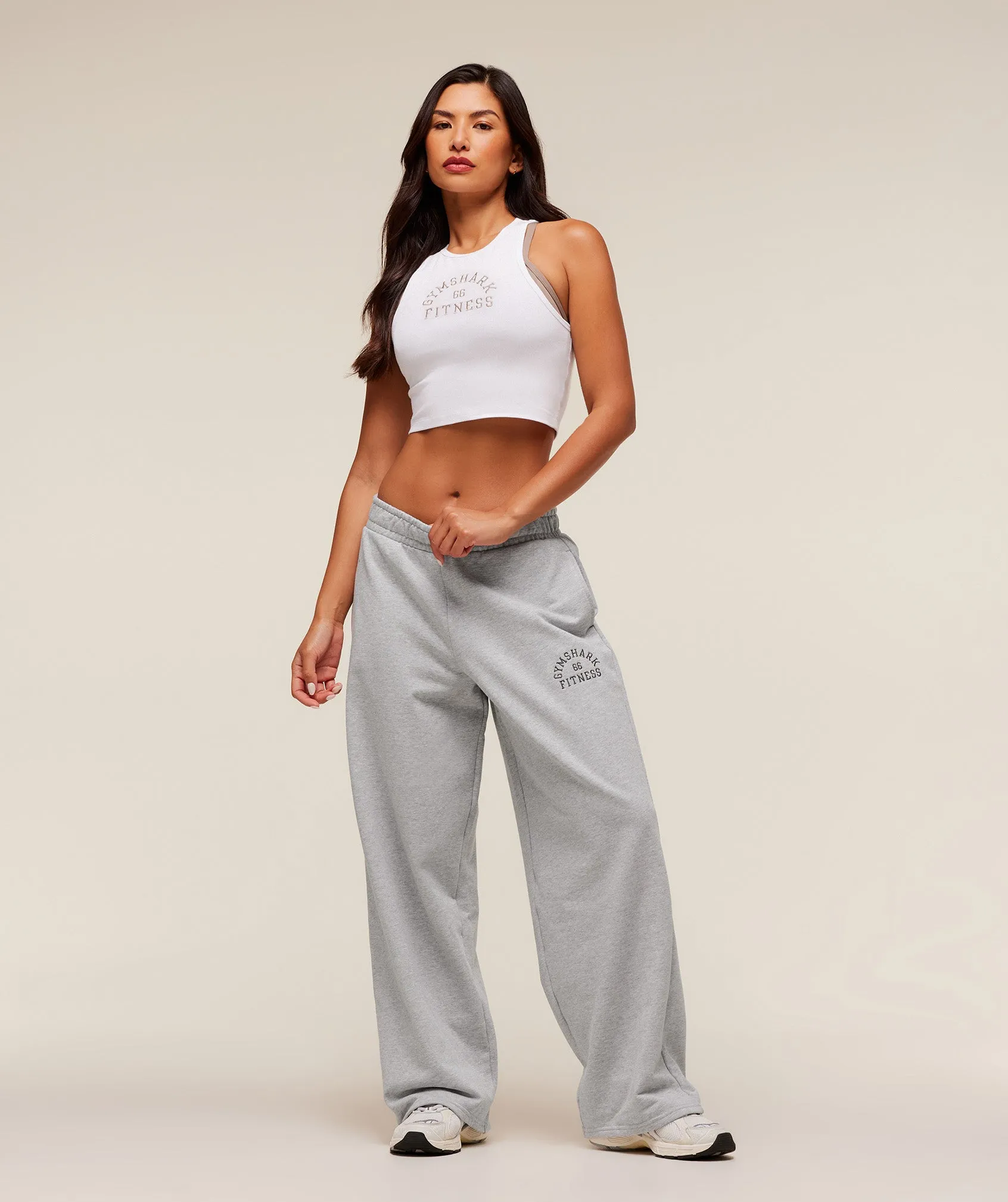 Gymshark Fitness Embroidered Graphic Tank - White sold by Gymshark product image thumbnail 4