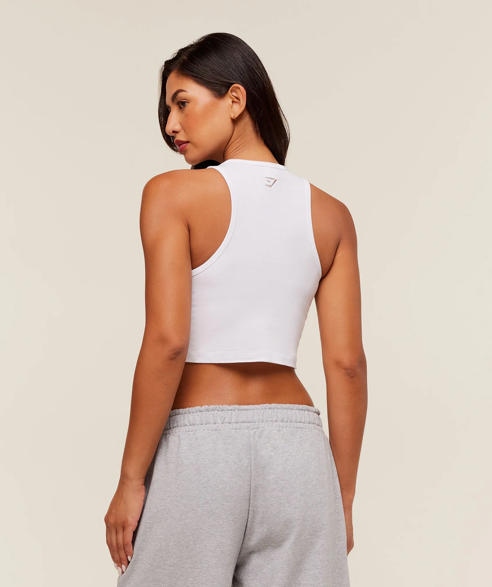 Gymshark Fitness Embroidered Graphic Tank - White sold by Gymshark product image thumbnail 2