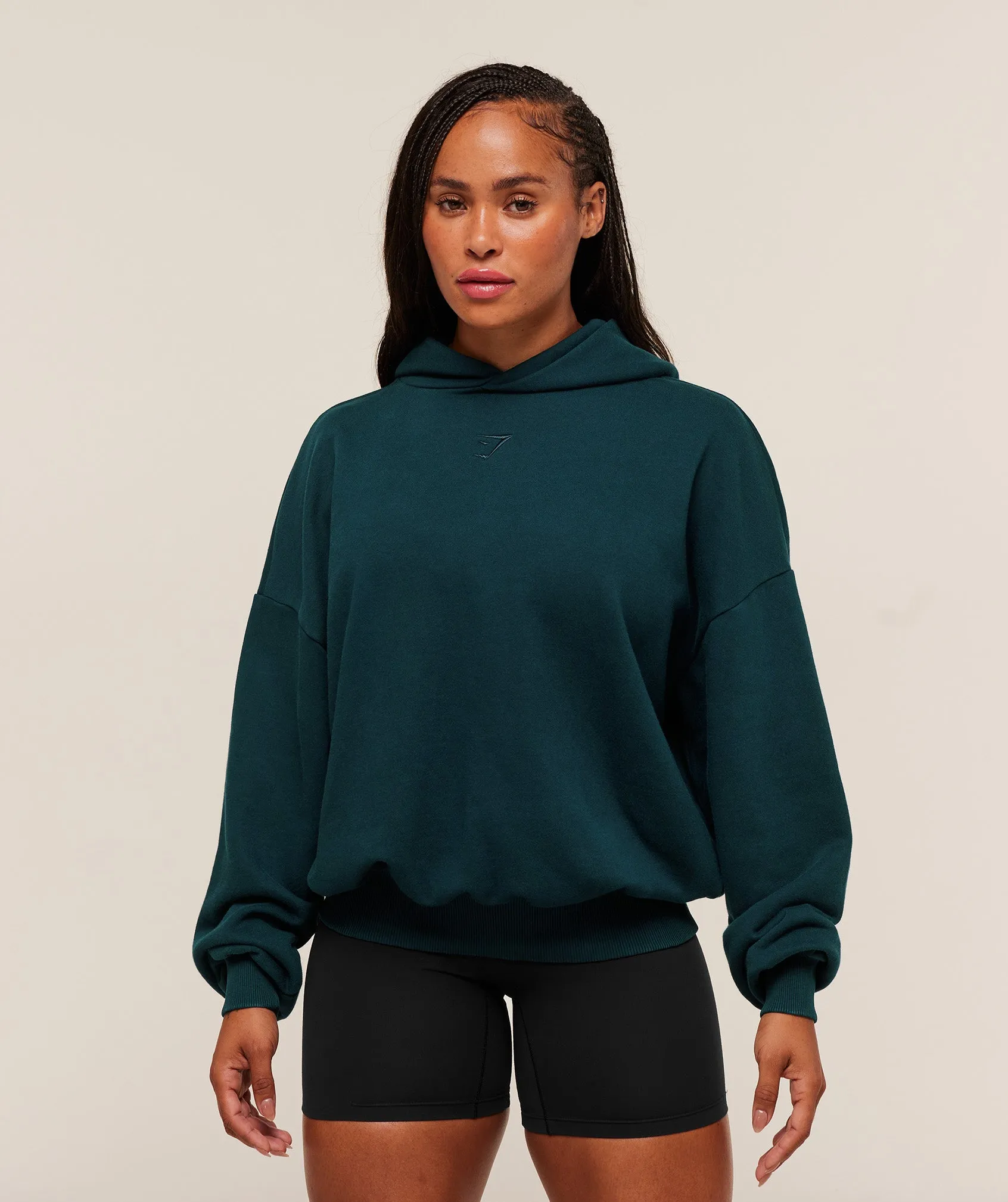 Gymshark Power Washed Oversized Hoodie - Deep Petrol Blue/Acid Wash Small Ball sold by Gymshark product image thumbnail 2