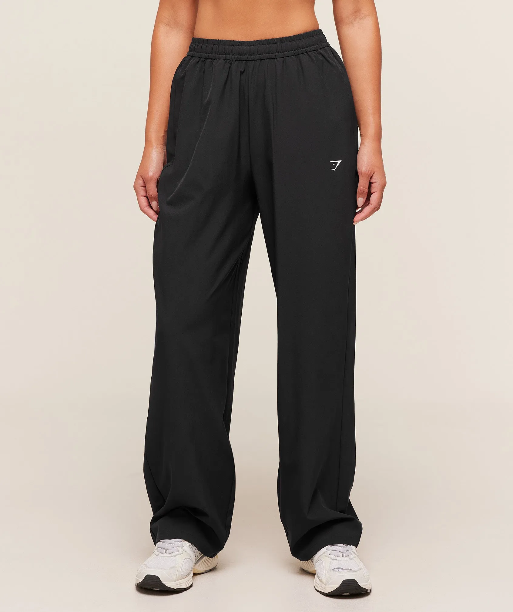 Gymshark Training Everyday Woven Straight Leg Pants - Black sold by Gymshark