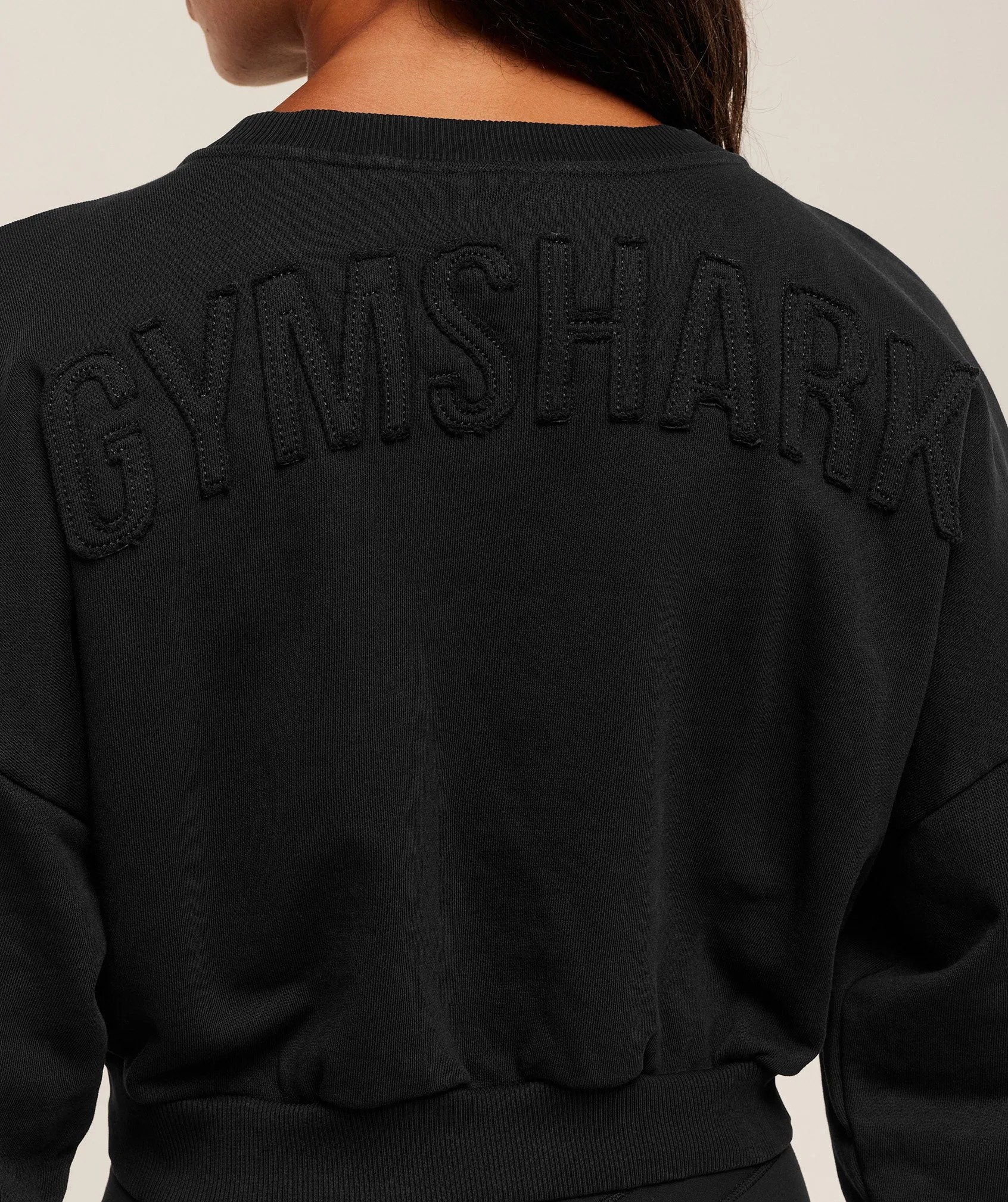 Gymshark Power Washed Sweat Top - Black/Acid Wash Small Ball sold by Gymshark product image thumbnail 5