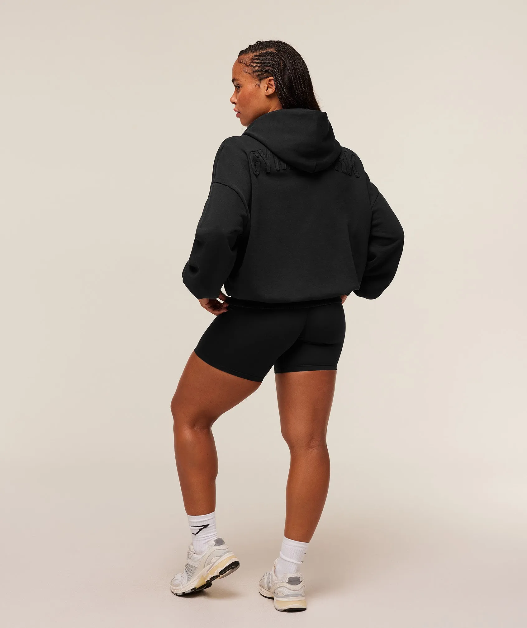 Gymshark Power Washed Oversized Hoodie - Black/Acid Wash sold by Gymshark product image thumbnail 4